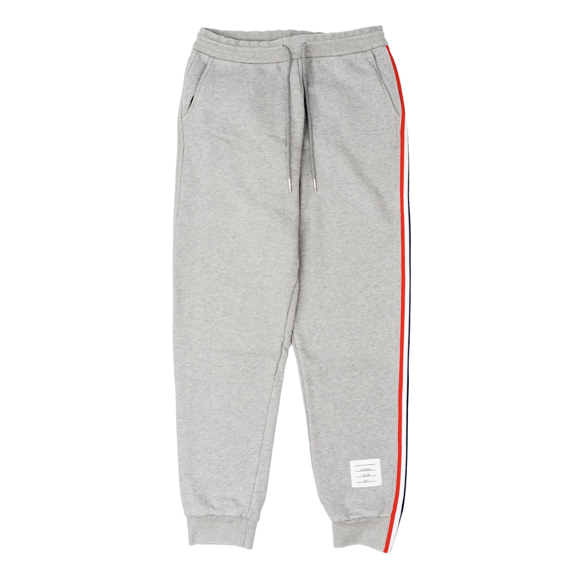 Thom Browne Classic Loopback RWB Side Striped Sweatpants Grey Multi Size US 32 / EU 48 - 1 Thumbnail
