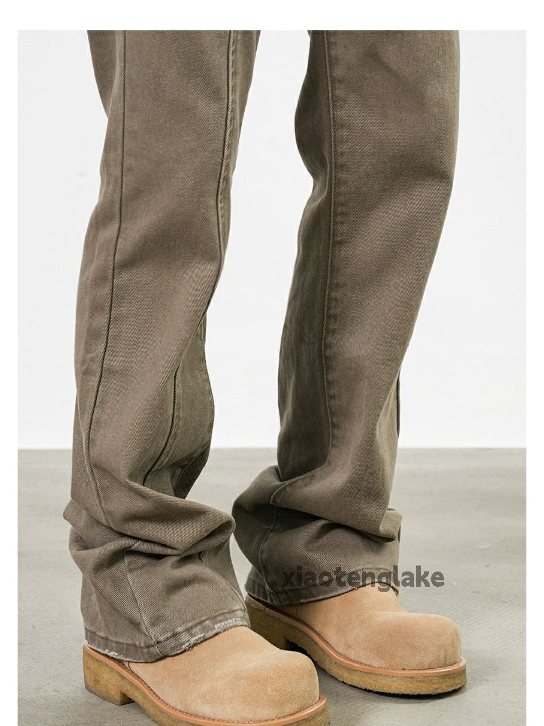 Designer × Japanese Brand × Vintage washed faded y2k yuppie bootcut flared patchwork pants Size US 30 / EU 46 - 2 Thumbnail