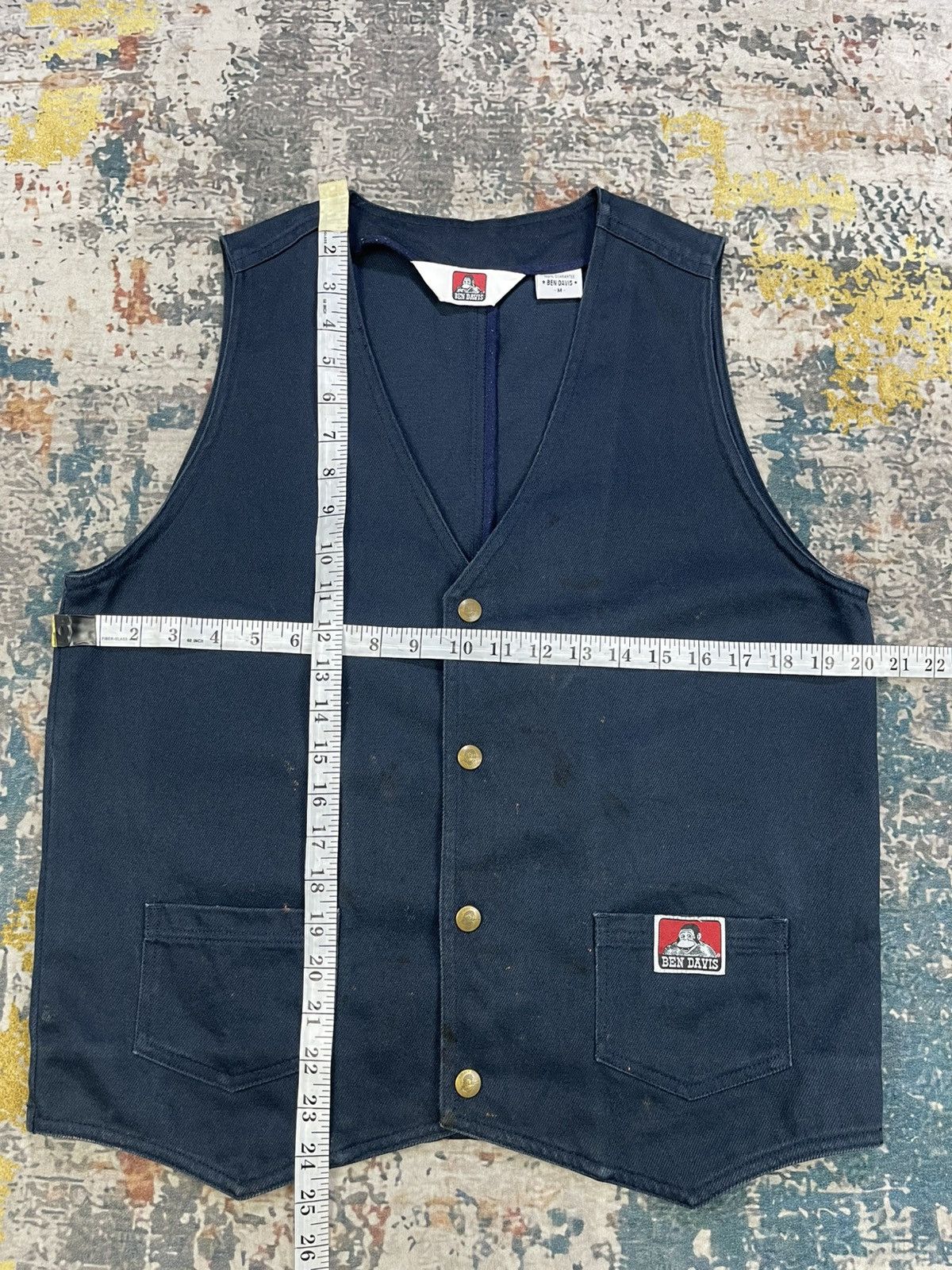 Ben Davis Ben Davis Distressed Solid Work Vest Size US S / EU 44-46 / 1 - 8 Thumbnail