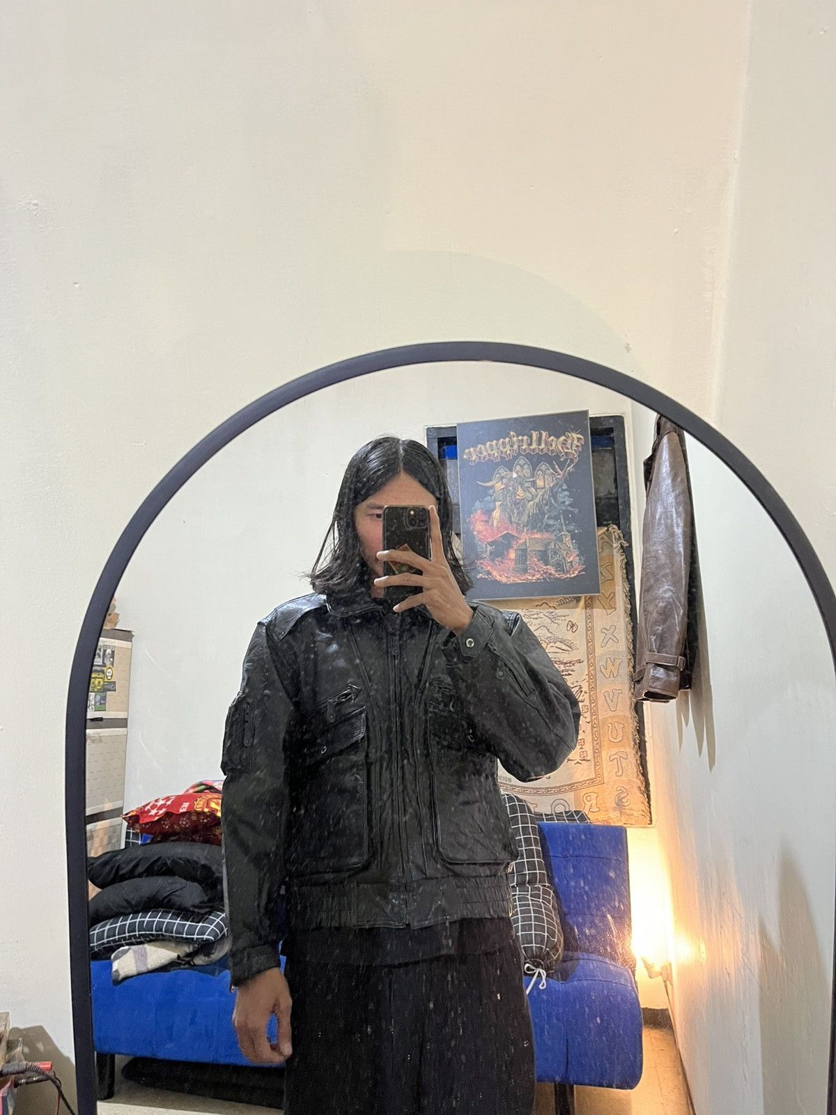 Kadoya Vintage 2000s Kadoya New concepter riding leather jacket Size US M / EU 48-50 / 2 - 18 Thumbnail