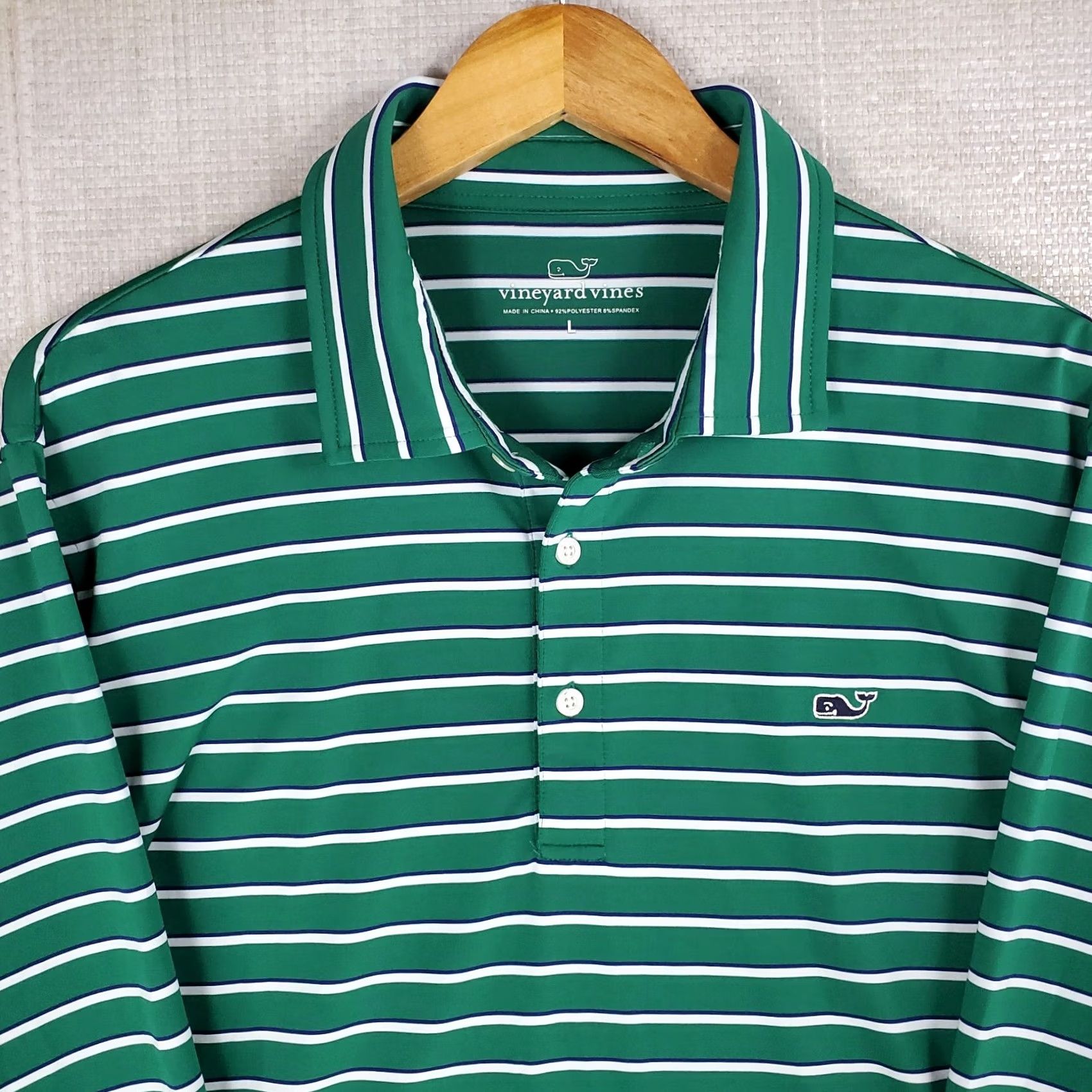 Vineyard Vines VINEYARD VINES Polo Shirt Size Large Green Performance Golf Long Sleeve Mens Size US L / EU 52-54 / 3 - 3 Thumbnail
