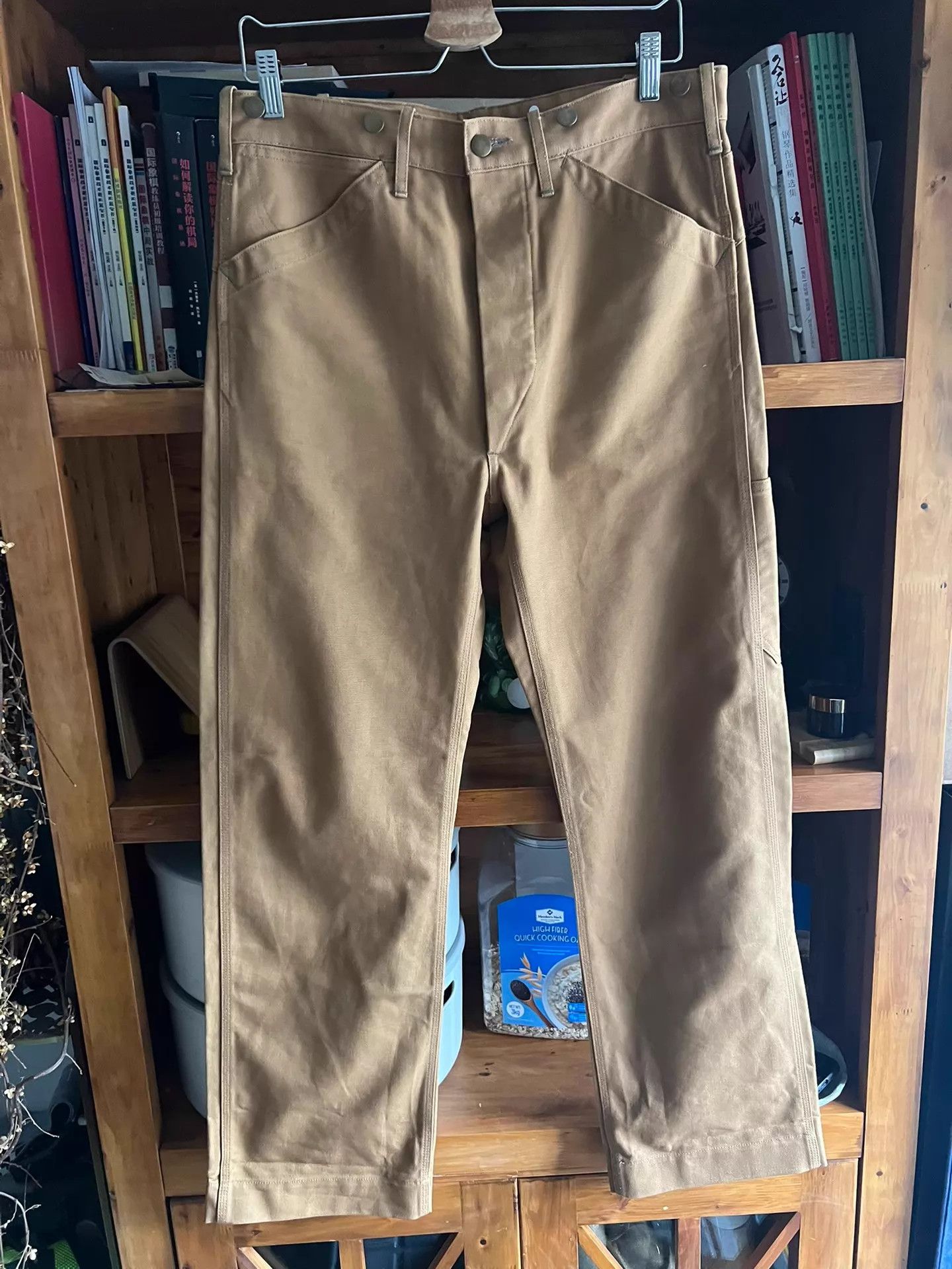 RRL Ralph Lauren RRL Double RL Mustard Suspender Work Pants 32x32 Size US 32 / EU 48 - 2 Thumbnail