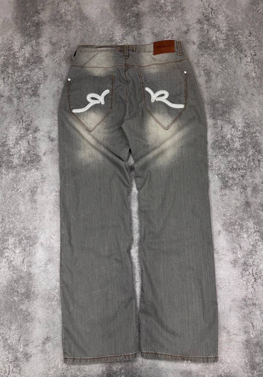 Rocawear Rocawear Mens Grey Vintage Wide Pants Denim Jeans Size US 33 - 1 Thumbnail