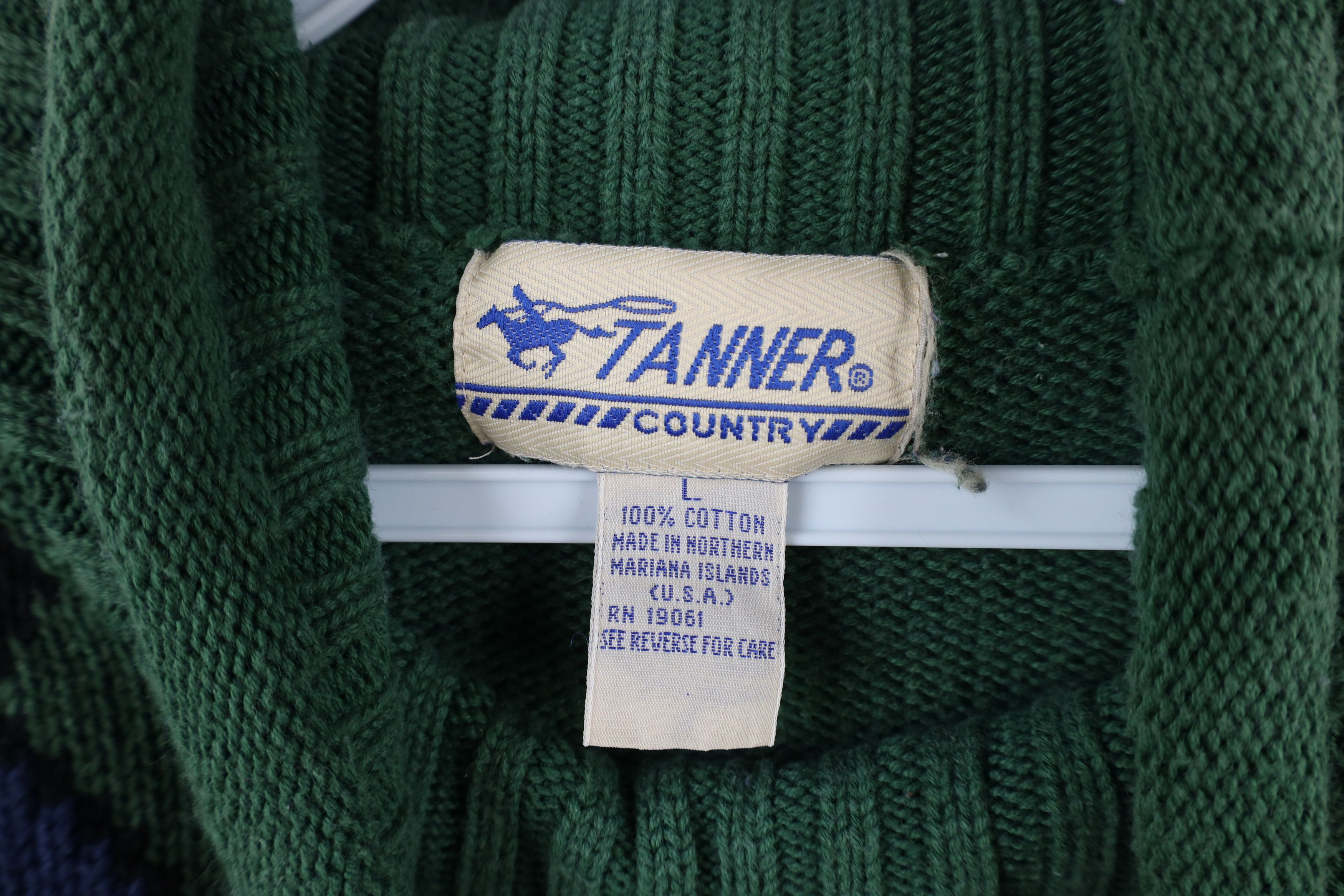 Vintage Vintage 90s Streetwear Marled Knit Turtleneck Sweater Size L / US 10 / IT 46 - 8 Thumbnail