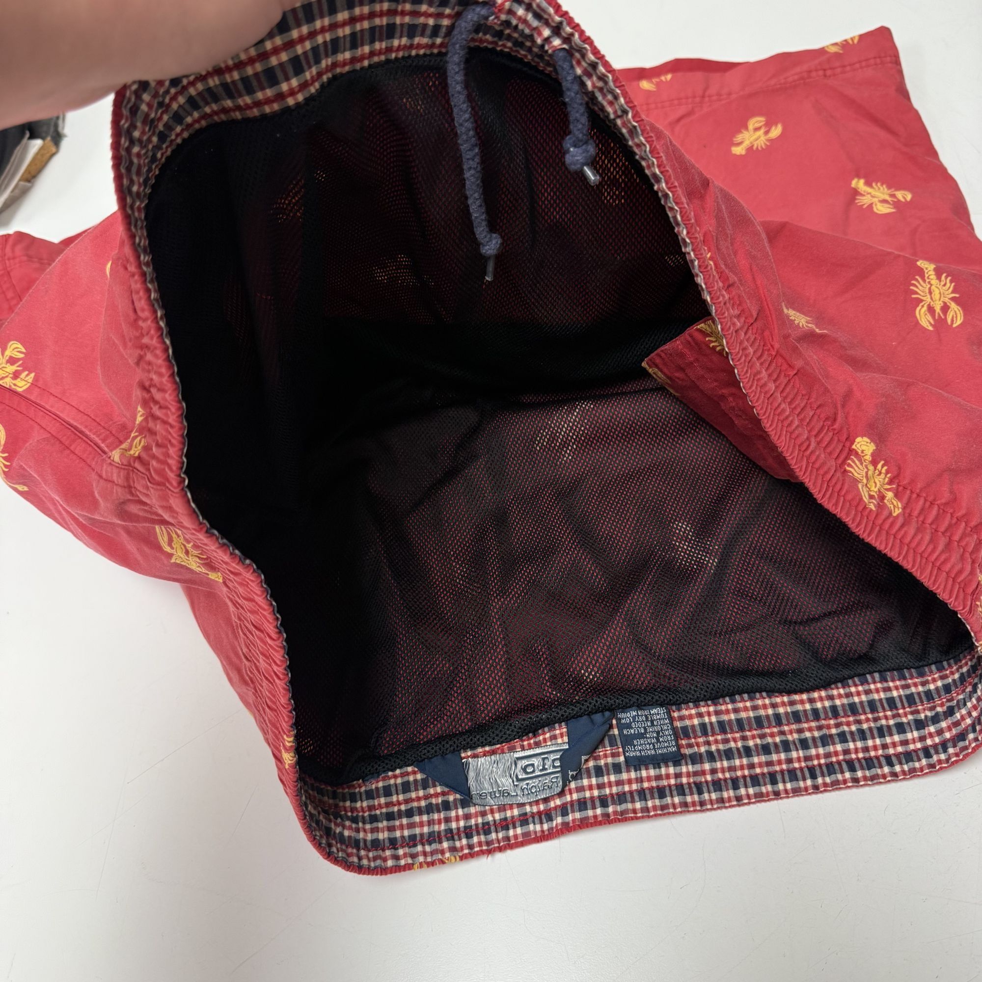 Polo Ralph Lauren Vtg Polo Ralph Lauren Red LOBSTERS CRAWFISH Swim Trunks Size US 40 / EU 56 - 6 Thumbnail