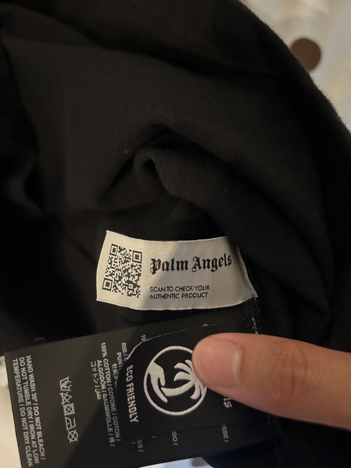 Palm Angels Palm Angels Black Broken Shark Tee Size US M / EU 48-50 / 2 - 3 Thumbnail