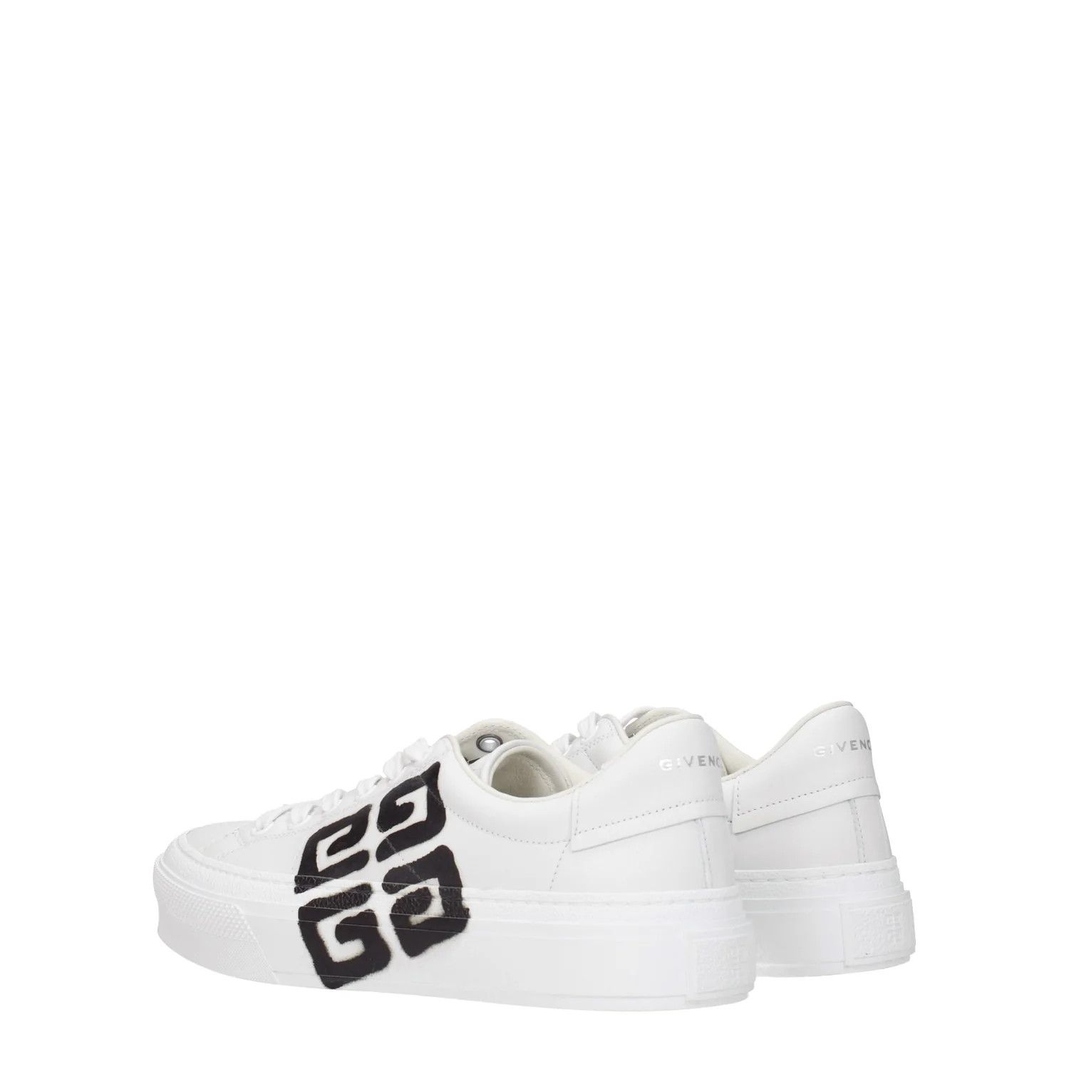 Givenchy ob1o1e1124 Leather Sneakers in White Black Size US 10 / IT 40 - 4 Thumbnail