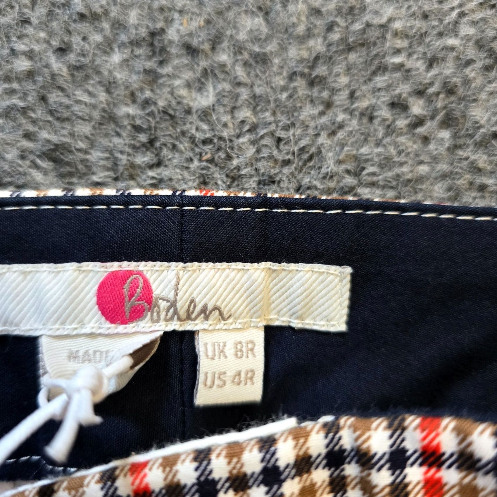Boden Boden Pants Womens Size 4 Blue Red Plaid Richmond Ankle Career Preppy Classic Denim? Size 27" / US 4 / IT 40 - 4 Thumbnail