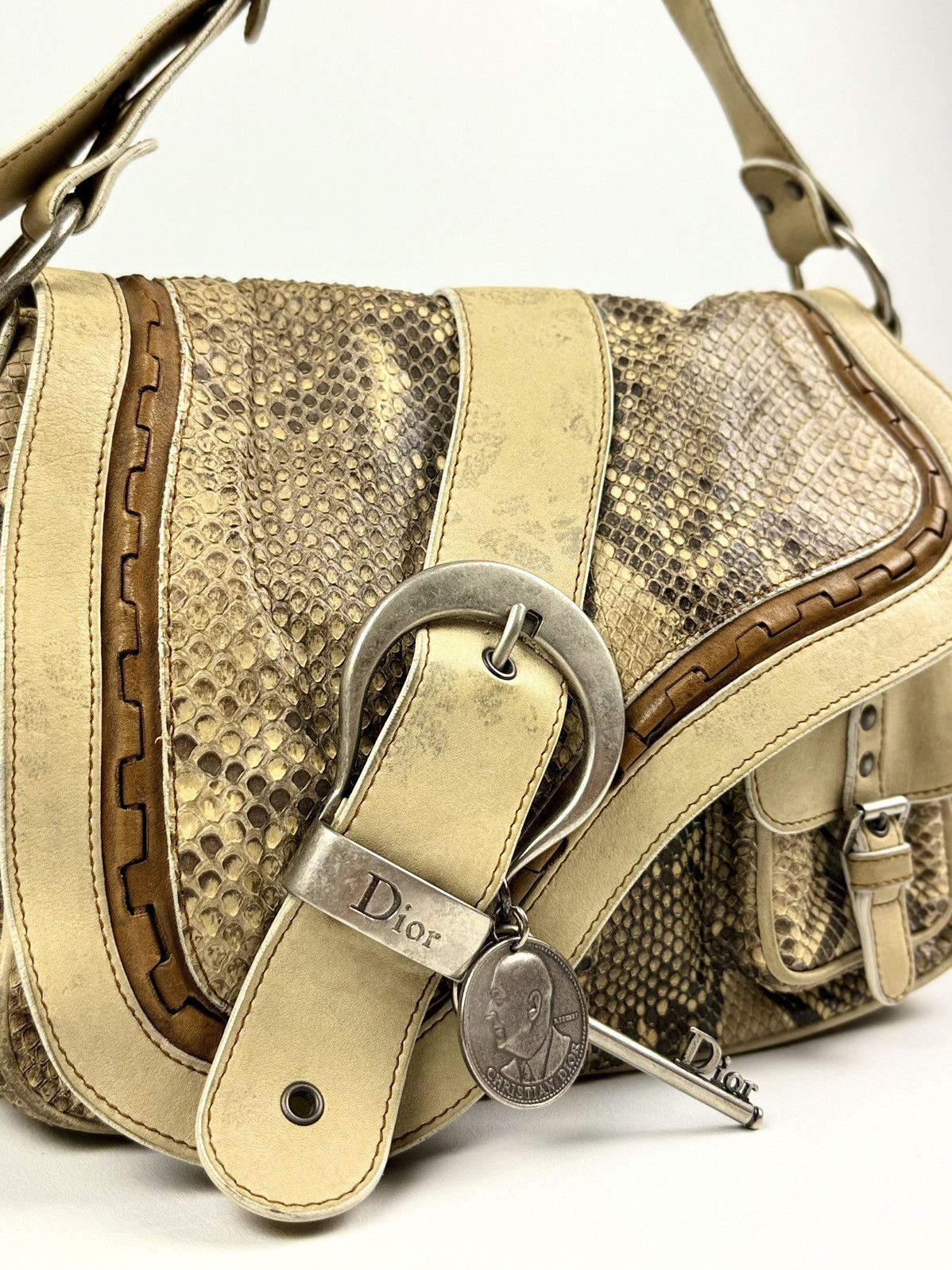 Dior Dior - John Galliano - FW/06 - Python Skin - Saddle Guacho Size ONE SIZE - 8 Thumbnail