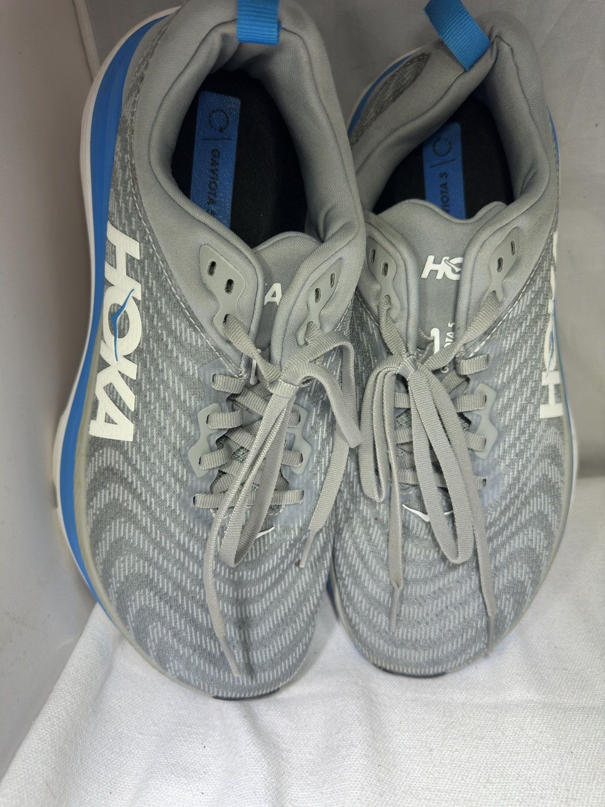 Hoka Hoka Gaviota 5 Gray Running Shoes Sneakers Men's 9 2E Wide Size US 9 / EU 42 - 4 Thumbnail
