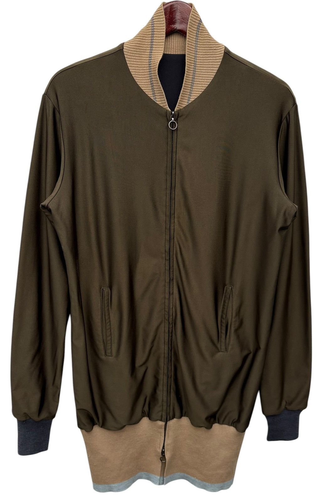Yohji Yamamoto Yohji Yamamoto Femme Jersey Bomber Sweater Size M / US 6-8 / IT 42-44 - 2 Thumbnail