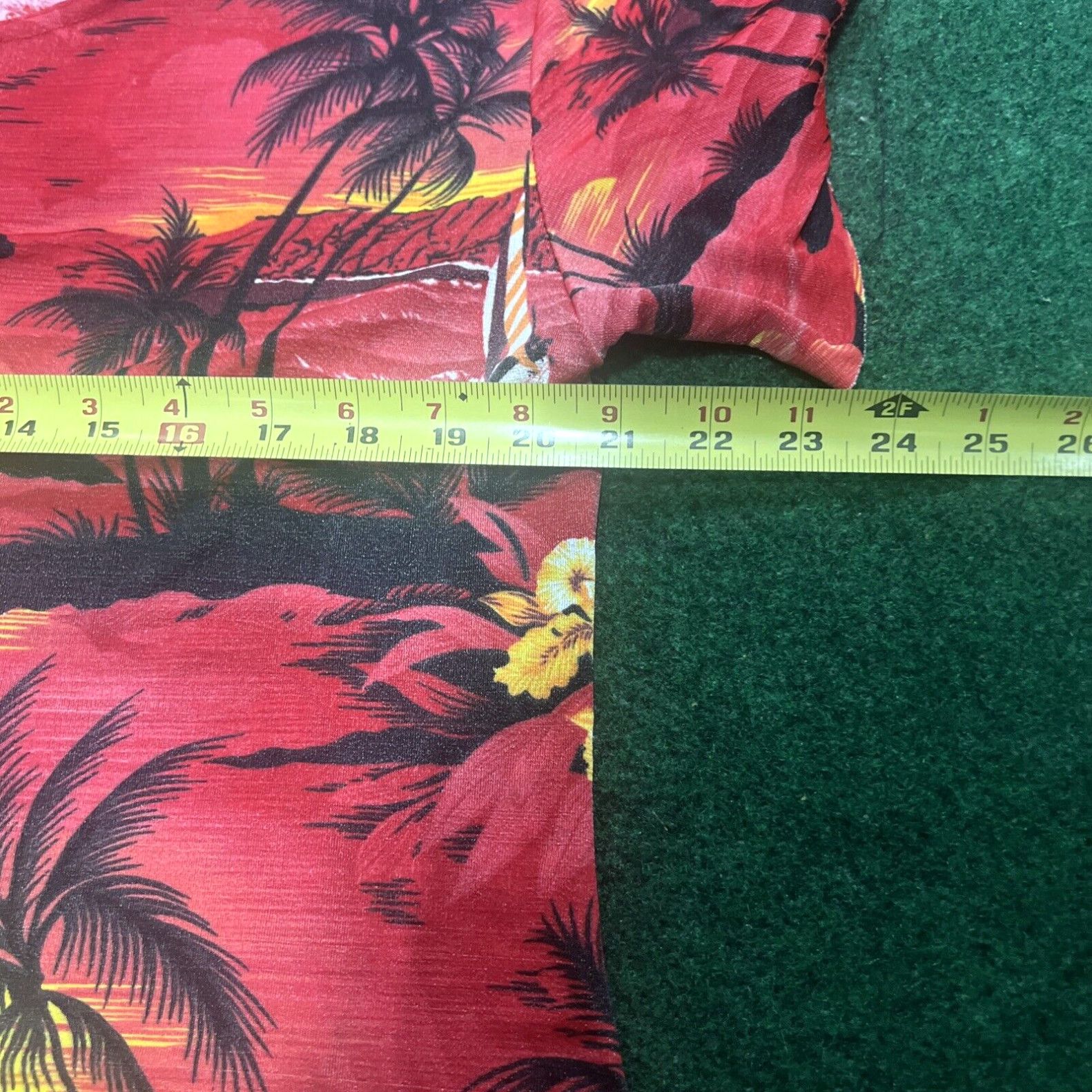 Vintage Hawaiian Red Dress Floral Made in USA Hawaii Size Large Summer Beach Size L / US 10 / IT 46 - 6 Thumbnail