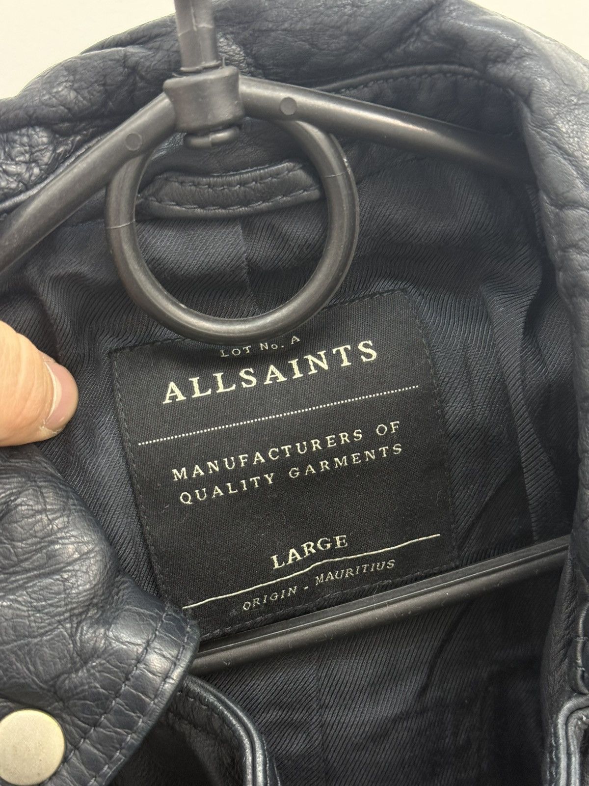 Allsaints Allsaints Leather Ishida Biker Jacket Size US L / EU 52-54 / 3 - 3 Thumbnail