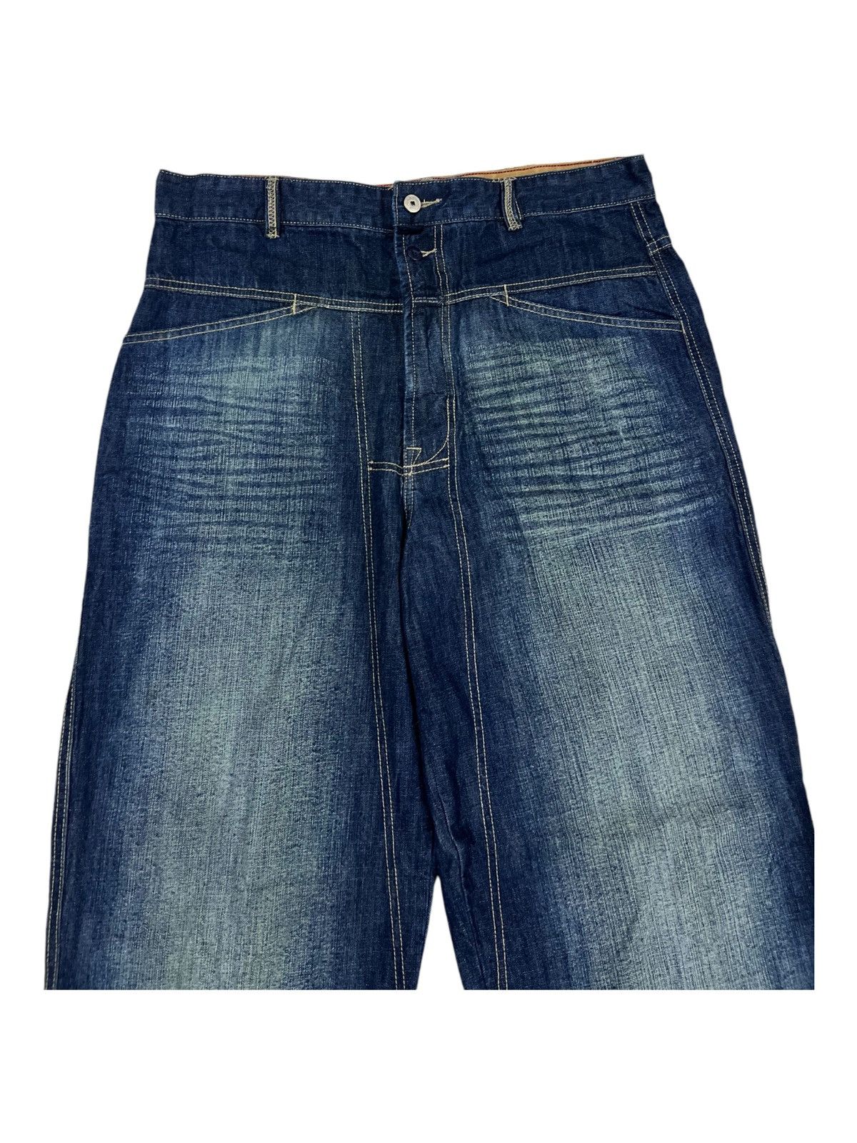 Marithe + Francois Girbaud Y2K Girbaud Baggy Oversized Carpenter Blue Denim Jeans Size US 36 / EU 52 - 6 Thumbnail