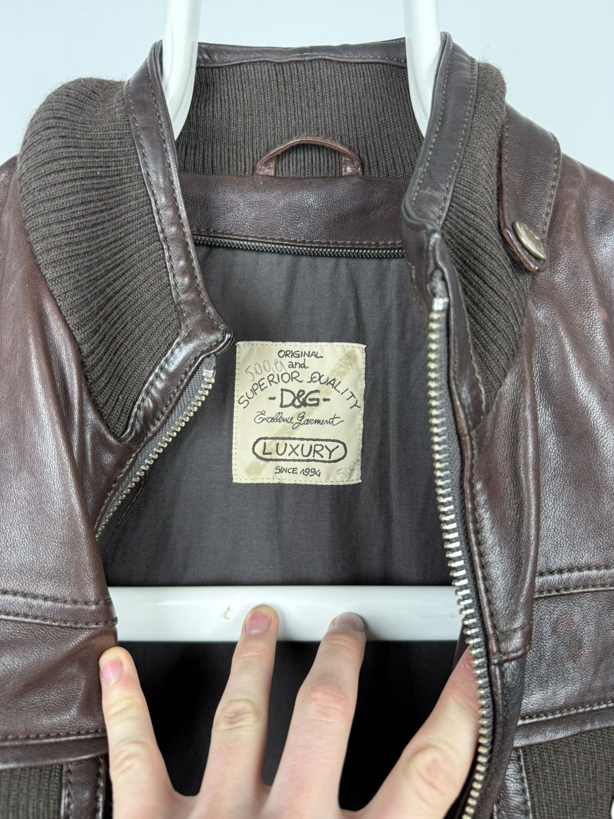 Dolce & Gabbana Dolce & Gabbana Lambskin Leather Jacket Size US M / EU 48-50 / 2 - 9 Thumbnail