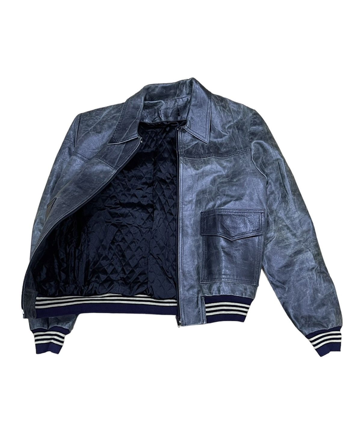 Vintage Vintage Madame A Paris Cow Skin Leather Jacket Size M / US 6-8 / IT 42-44 - 3 Thumbnail