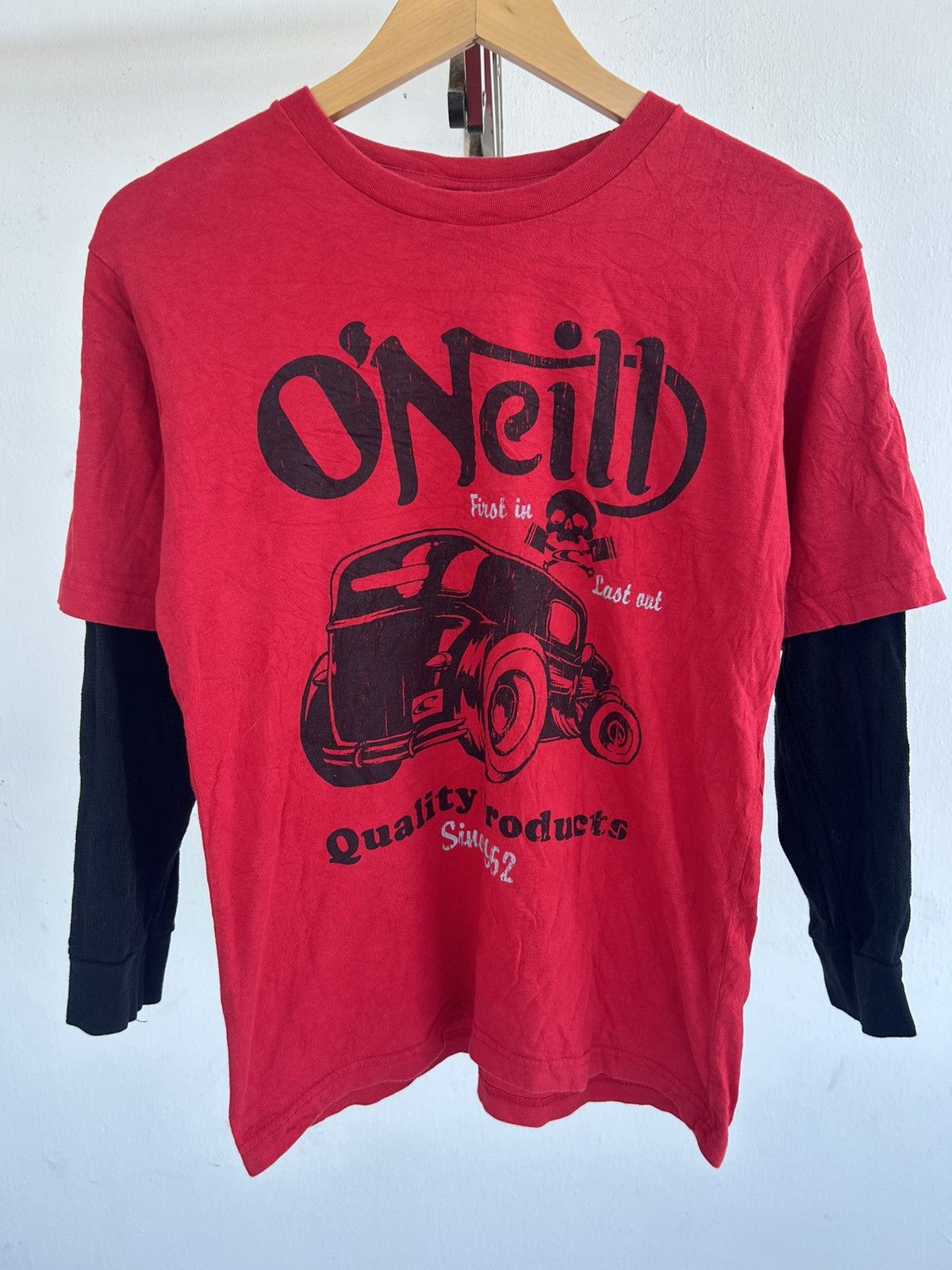 O'Neill Oneill Red Y2k Vintage Tee Size US M / EU 48-50 / 2 - 1 Thumbnail