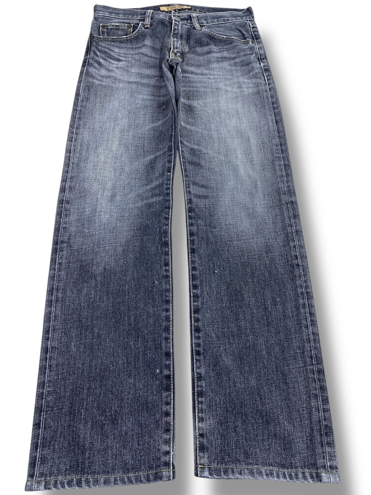 Uniqlo Uniqlo Light Wash Whiskered Slim Fit Straight Jeans Size US 32 / EU 48 - 1 Thumbnail