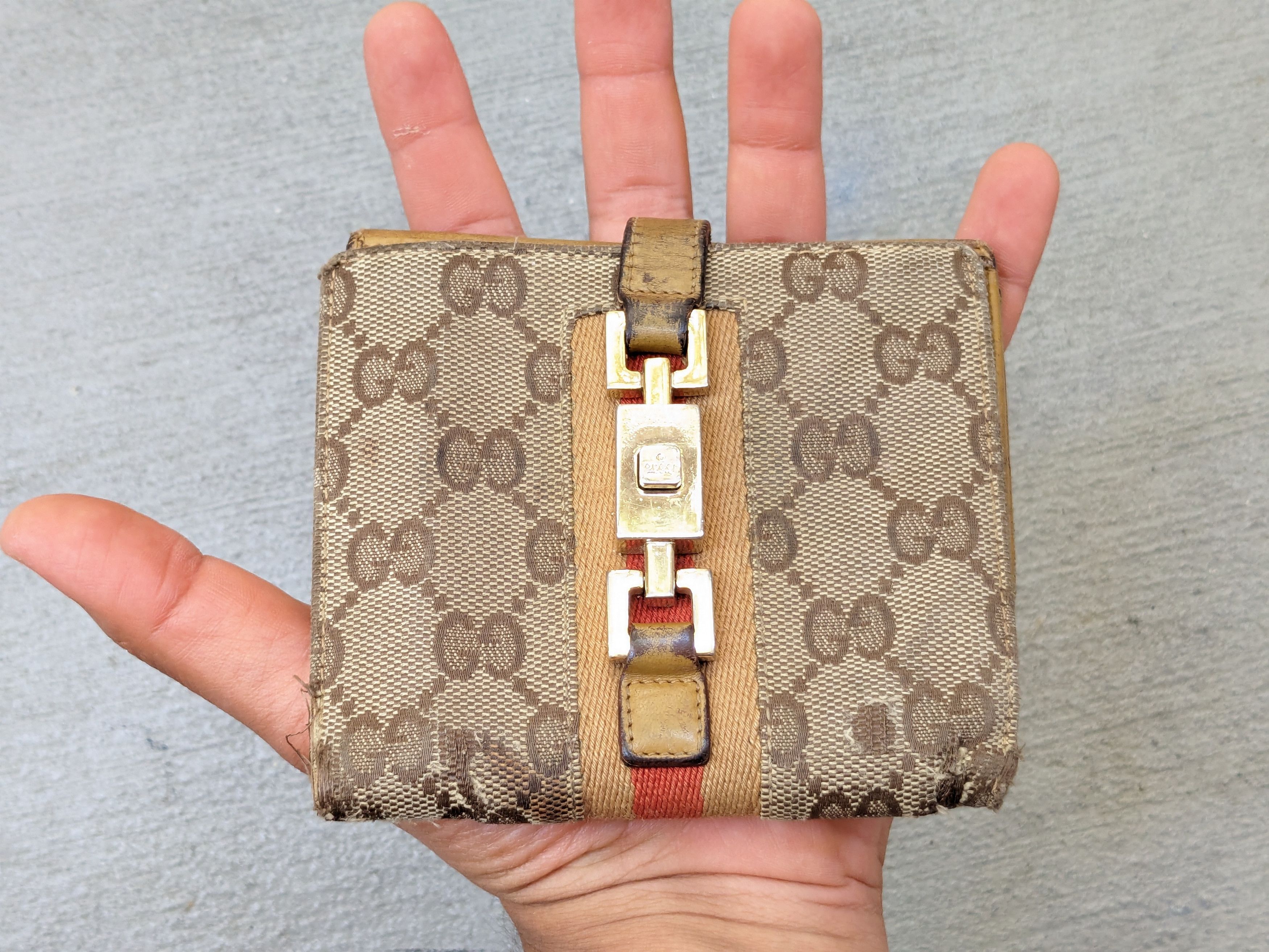 Gucci Gucci Wallet Monogram Canvas Logo Brown Bifold Size ONE SIZE - 18 Thumbnail