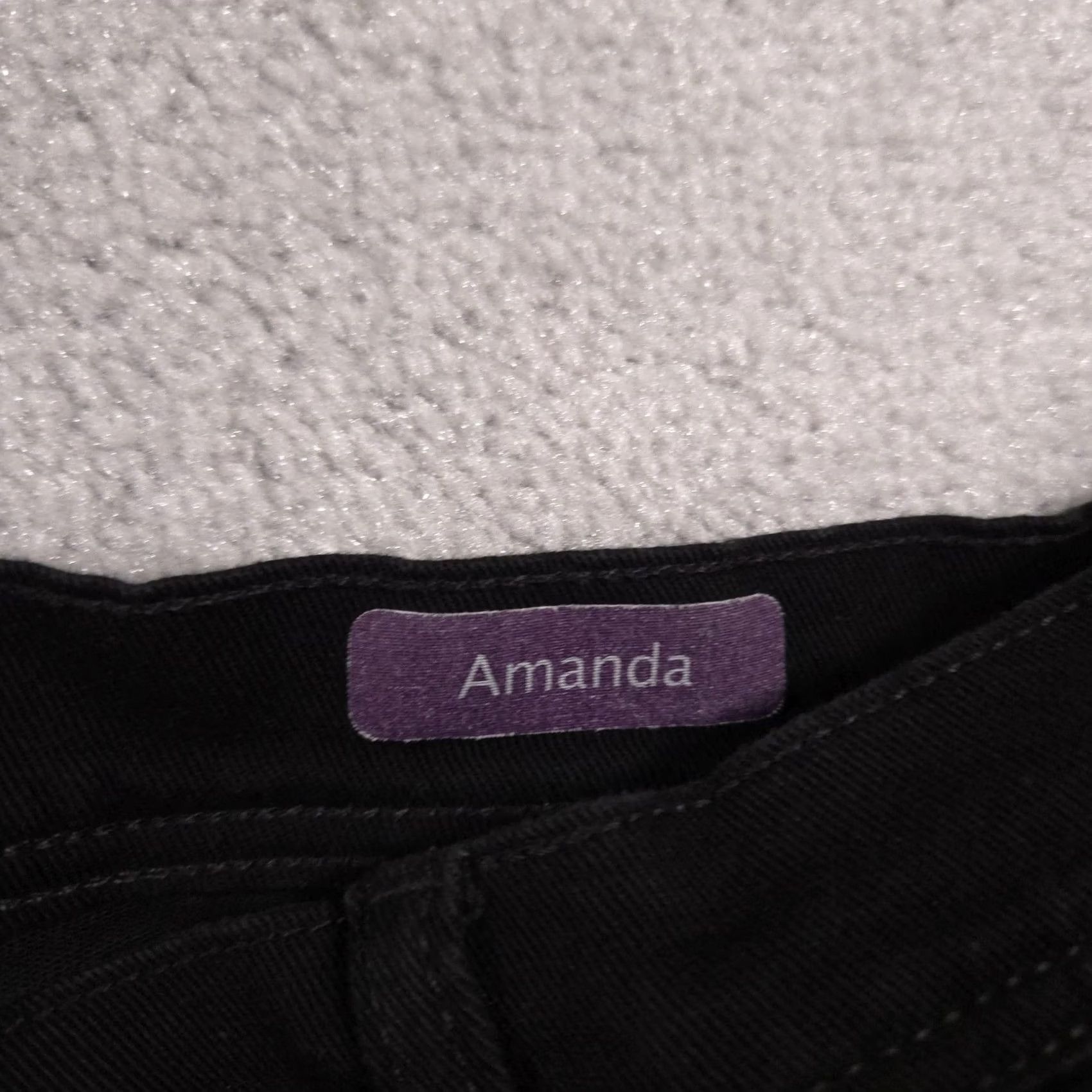 Gloria Vanderbilt VINTAGE Gloria Vanderbilt Jeans Womens 14P Black Amanda Stretch Petite Classic Fit Denim Size 36" / US 14 / IT 50 - 5 Thumbnail