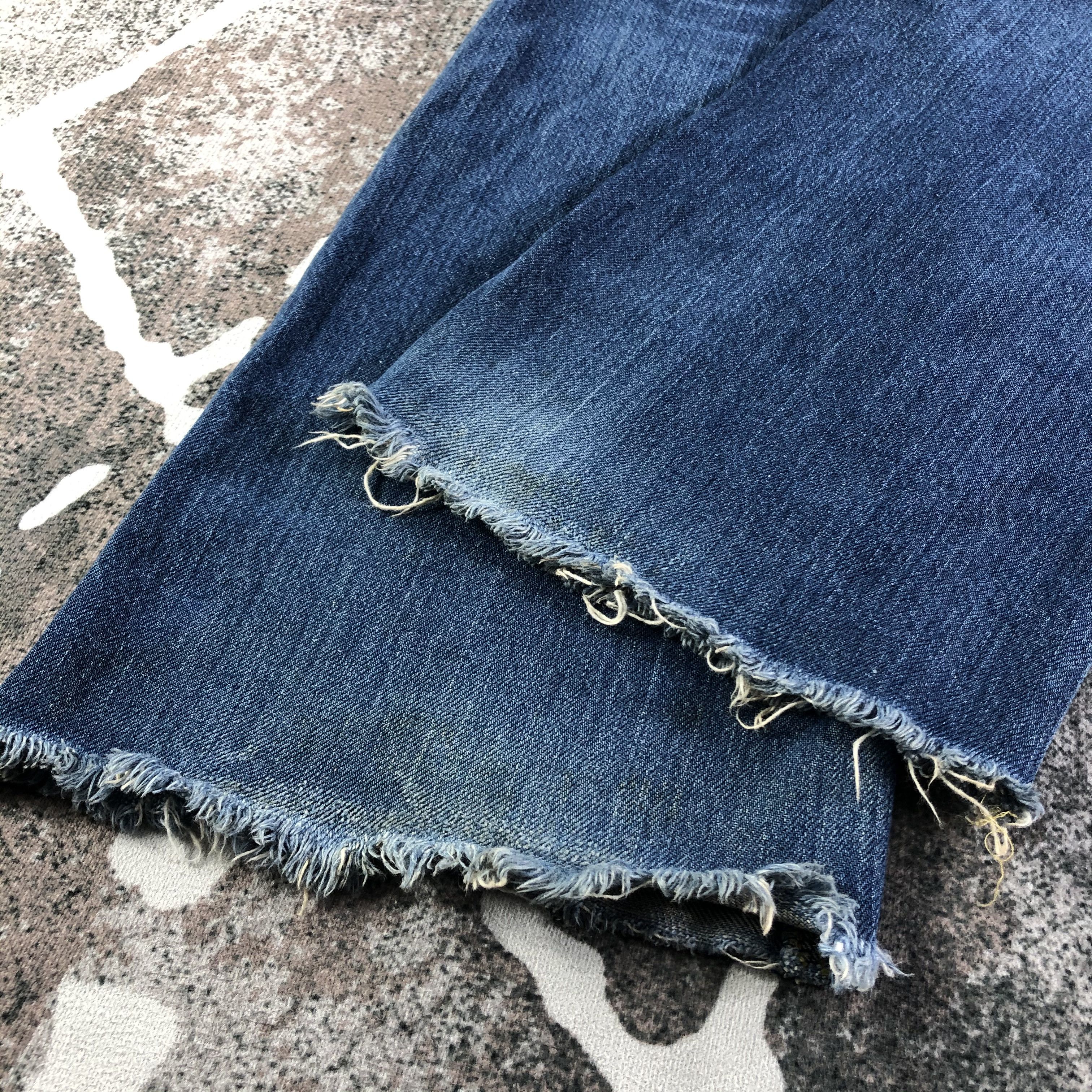 Lee Distress Vintage Lee Riders Jeans Flare Denim KJ2439 Size US 32 / EU 48 - 6 Thumbnail