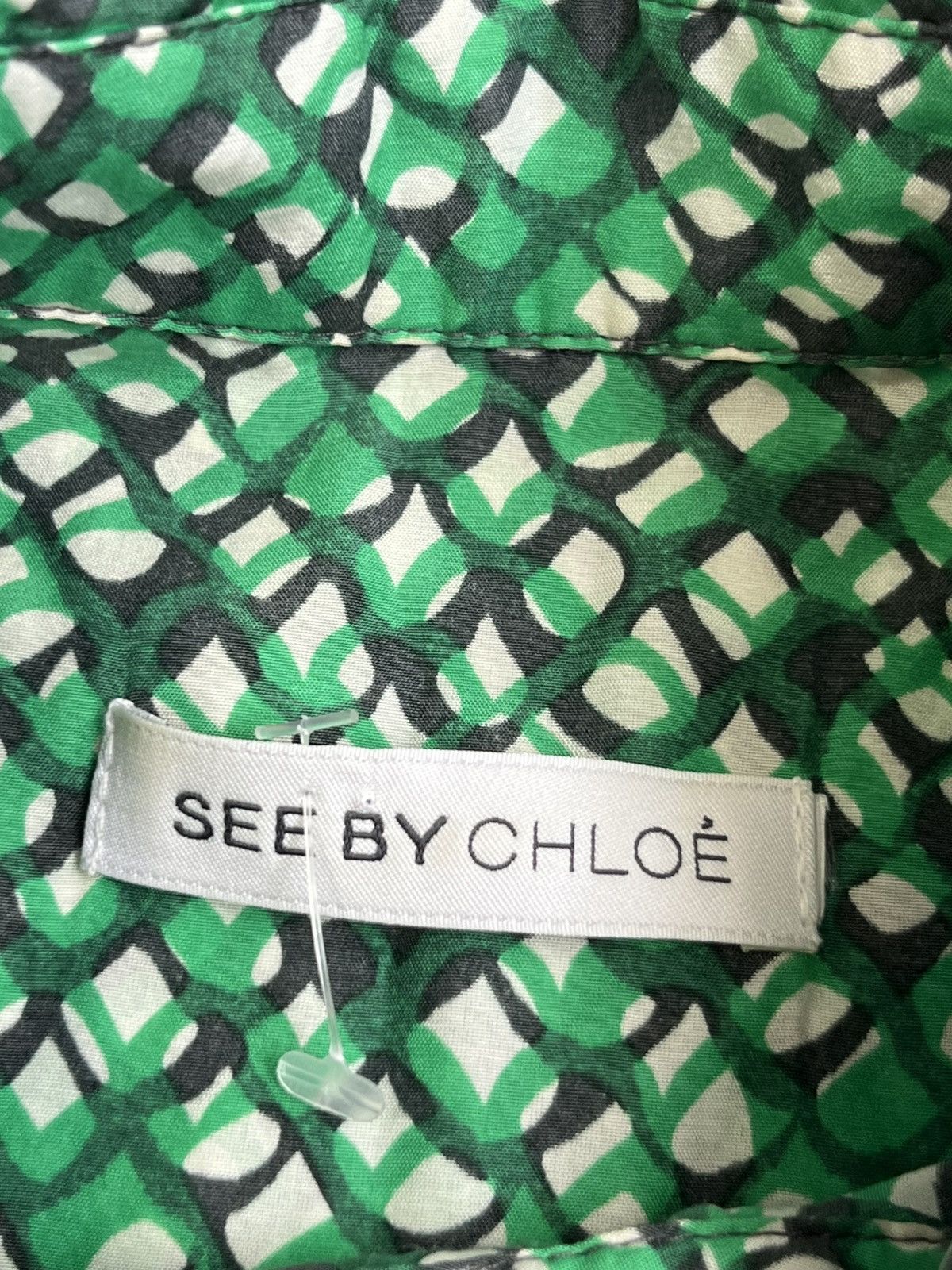 See by Chloe Woman See By Chloe Short Sleeve Shirt Cotton/Silk Size M / US 6-8 / IT 42-44 - 4 Thumbnail