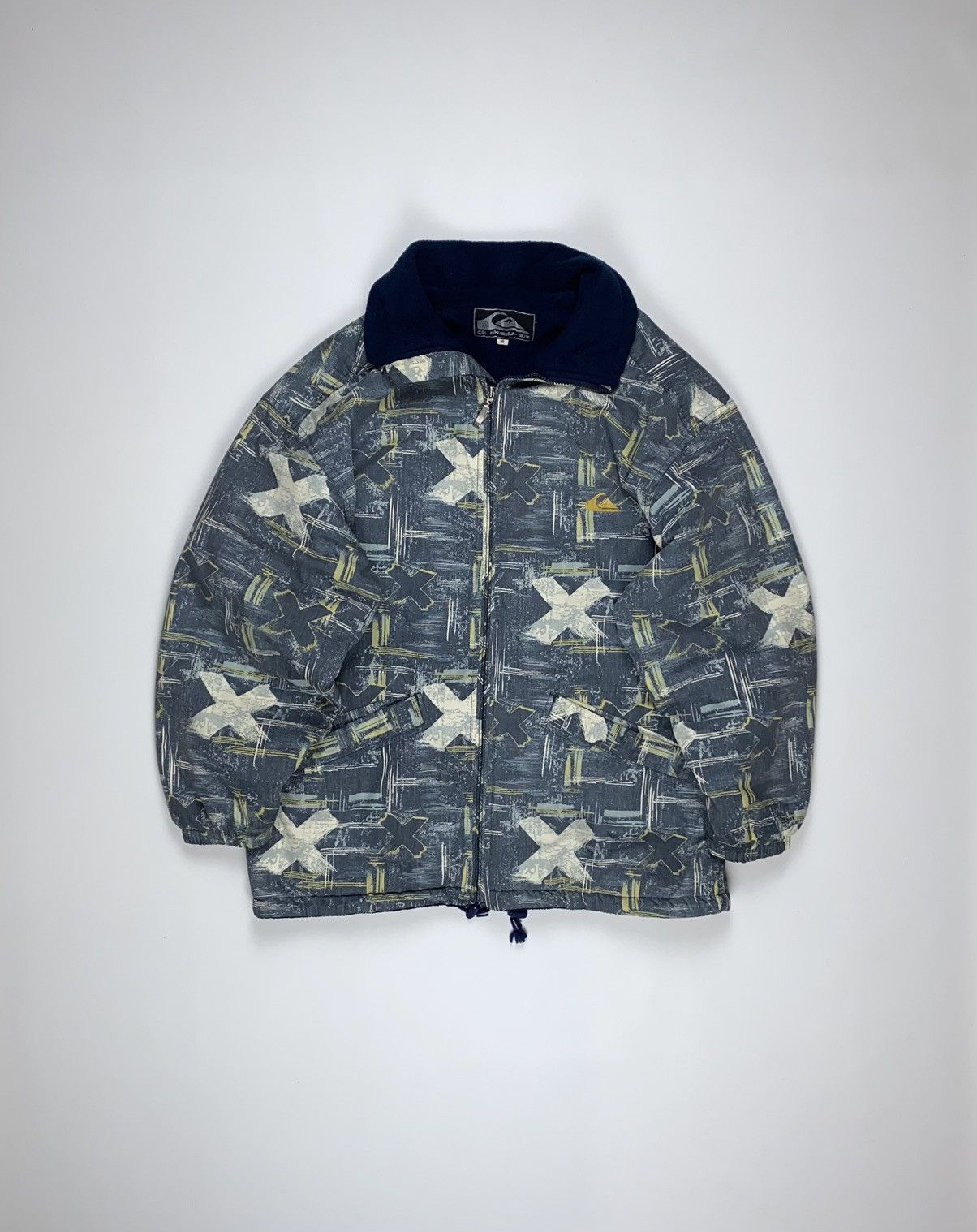 Quiksilver 🚨 Quiksilver vintage zip jacket coat monogram man’s S Size US S / EU 44-46 / 1 - 1 Thumbnail