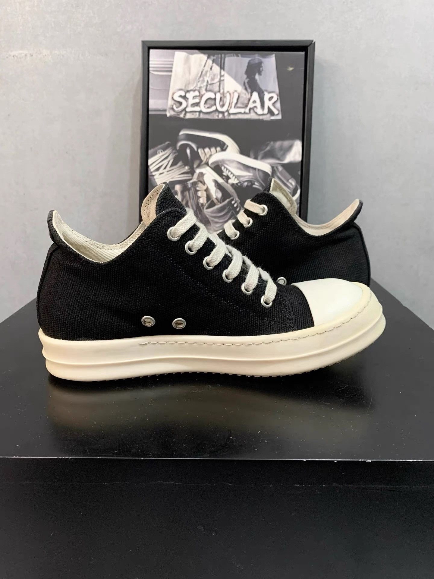 Rick Owens Rick Owens DRKSHDW Low Converse Style Sneakers K34 Size US 6 / IT 36 - 3 Thumbnail