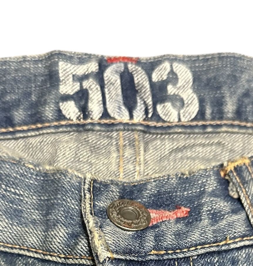 Edwin Vintage 90s Edwin 503 Rude Flare Bell Bottom Bootcut Jeans Size US 31 - 10 Thumbnail