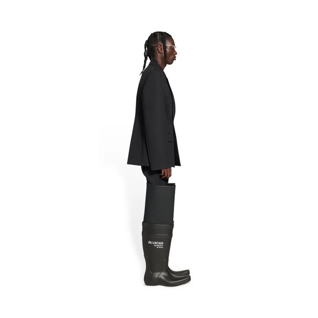 Balenciaga o1w1db10125 Waisted Jacket in Black Size S / US 4 / IT 40 - 3 Thumbnail