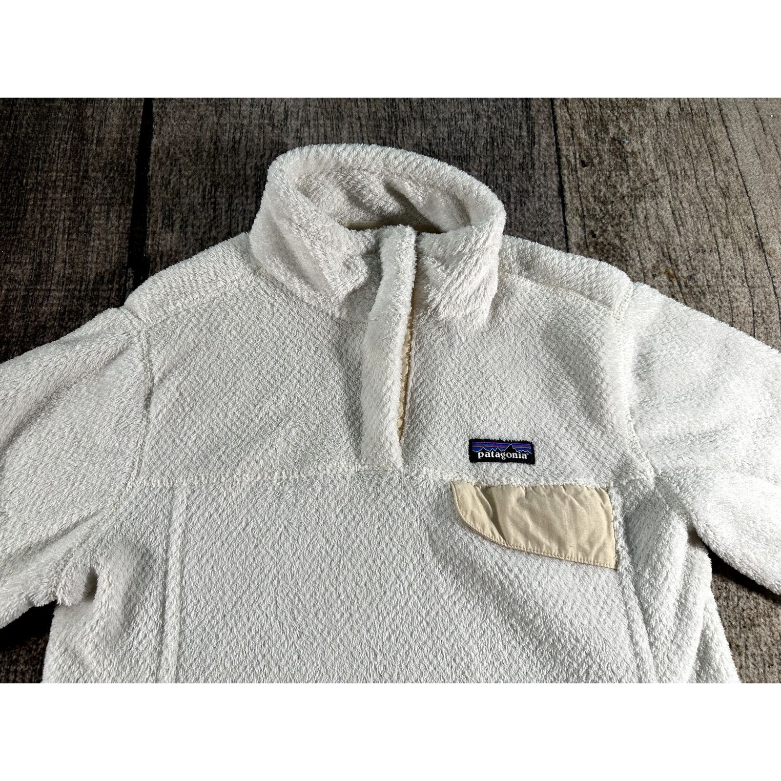 Patagonia Patagonia Re-Tool Snap-T Fleece Jacket Womens White Pullover Size M / US 6-8 / IT 42-44 - 2 Thumbnail