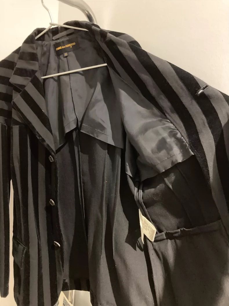 Comme des Garcons Comme Des Garcons MBlack velvet striped suit 2502-Nextarro Size US M / EU 48-50 / 2 - 4 Thumbnail