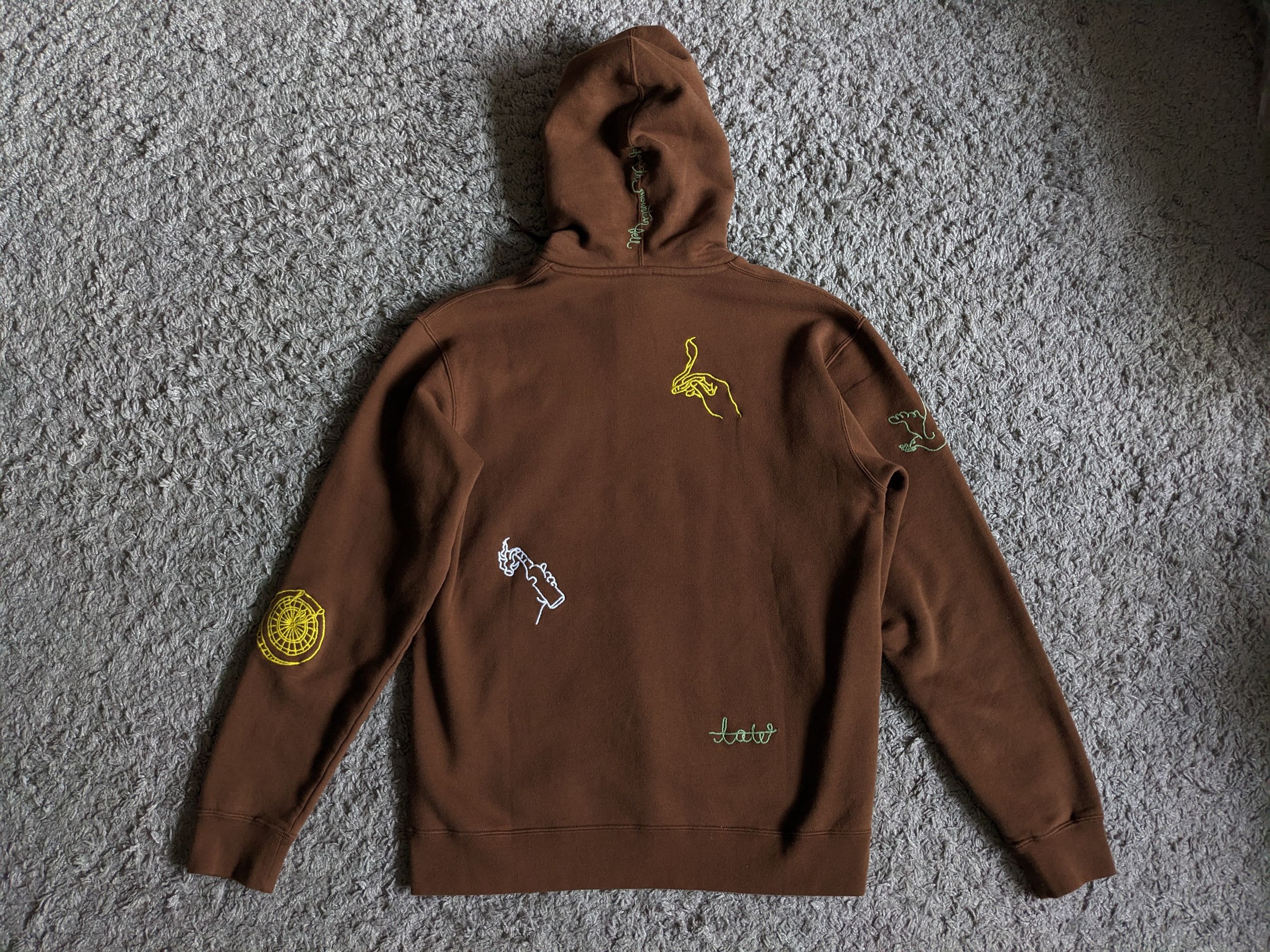 Other Reception Hooded Sweat Fleece Embroidered - chocolate brown Size US S / EU 44-46 / 1 - 5 Thumbnail