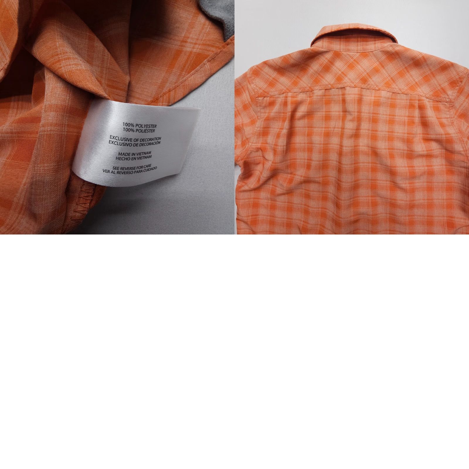 Orvis Orvis Shirt Mens Small Orange Short Sleeve Button Light Stretch Fishing Hiking Size US S / EU 44-46 / 1 - 8 Thumbnail