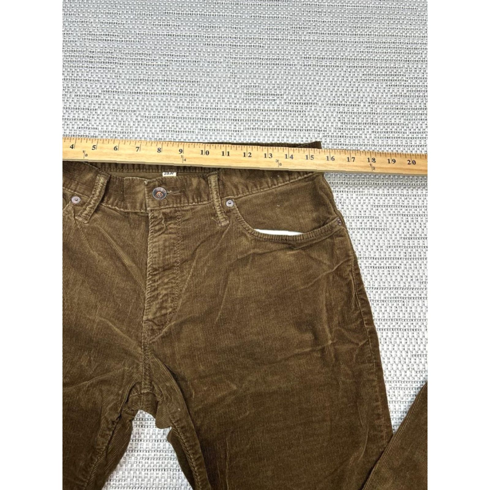 Todd Snyder Todd Snyder New York Corduroy Pants Mens 31 Brown Stretch Mid Rise Straight Leg Size US 31 - 5 Thumbnail