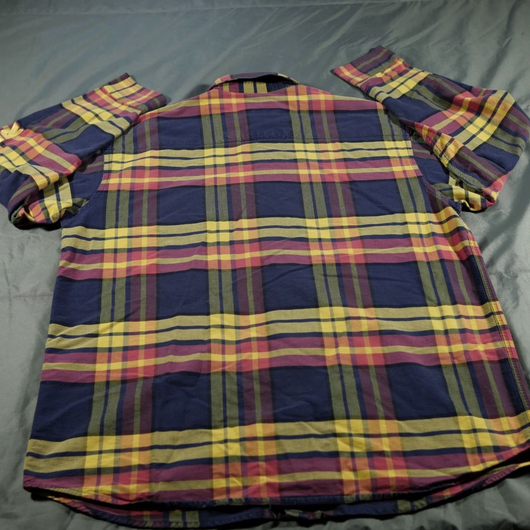 Wrangler Wrangler Twenty X Shirt Mens XL Blue Plaid Western USA Cowboy Rancher Rodeo Button-Up Long Sleeve Size US XL / EU 56 / 4 - 4 Thumbnail