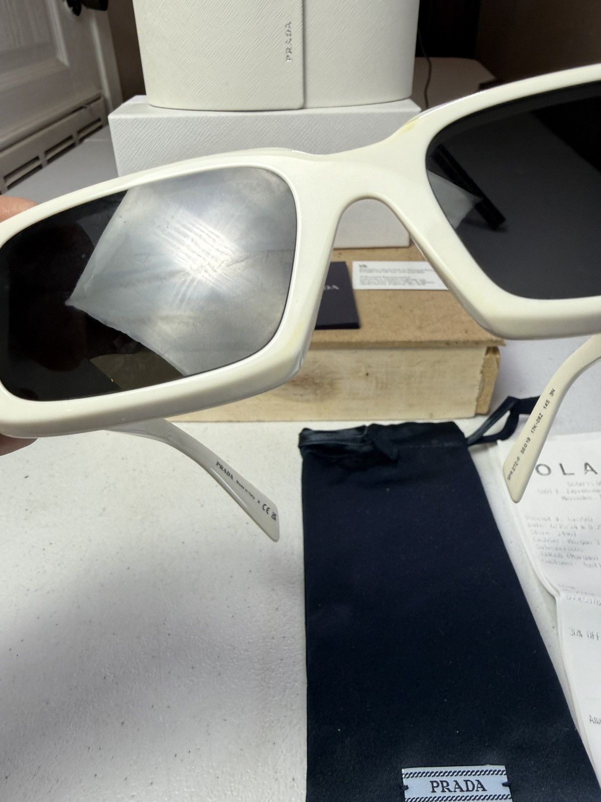 Prada $391 Prada Symbole Pillow Sunglasses | Saks Fifth Avenue Size ONE SIZE - 5 Thumbnail