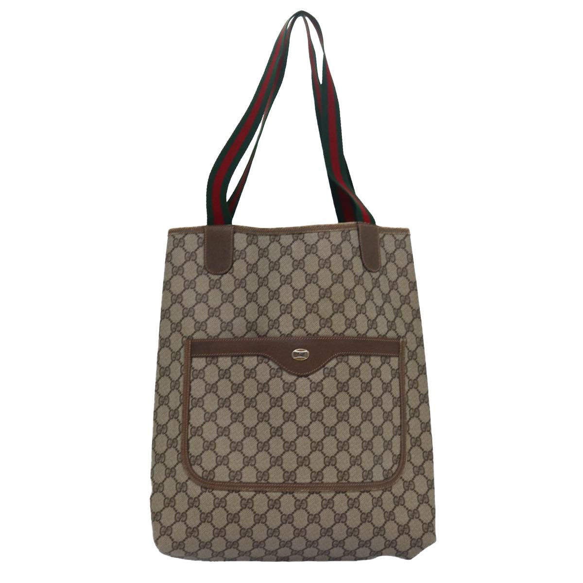Gucci Sherry Beige Canvas Tote Bag (Pre-Owned) Size ONE SIZE - 1 Thumbnail
