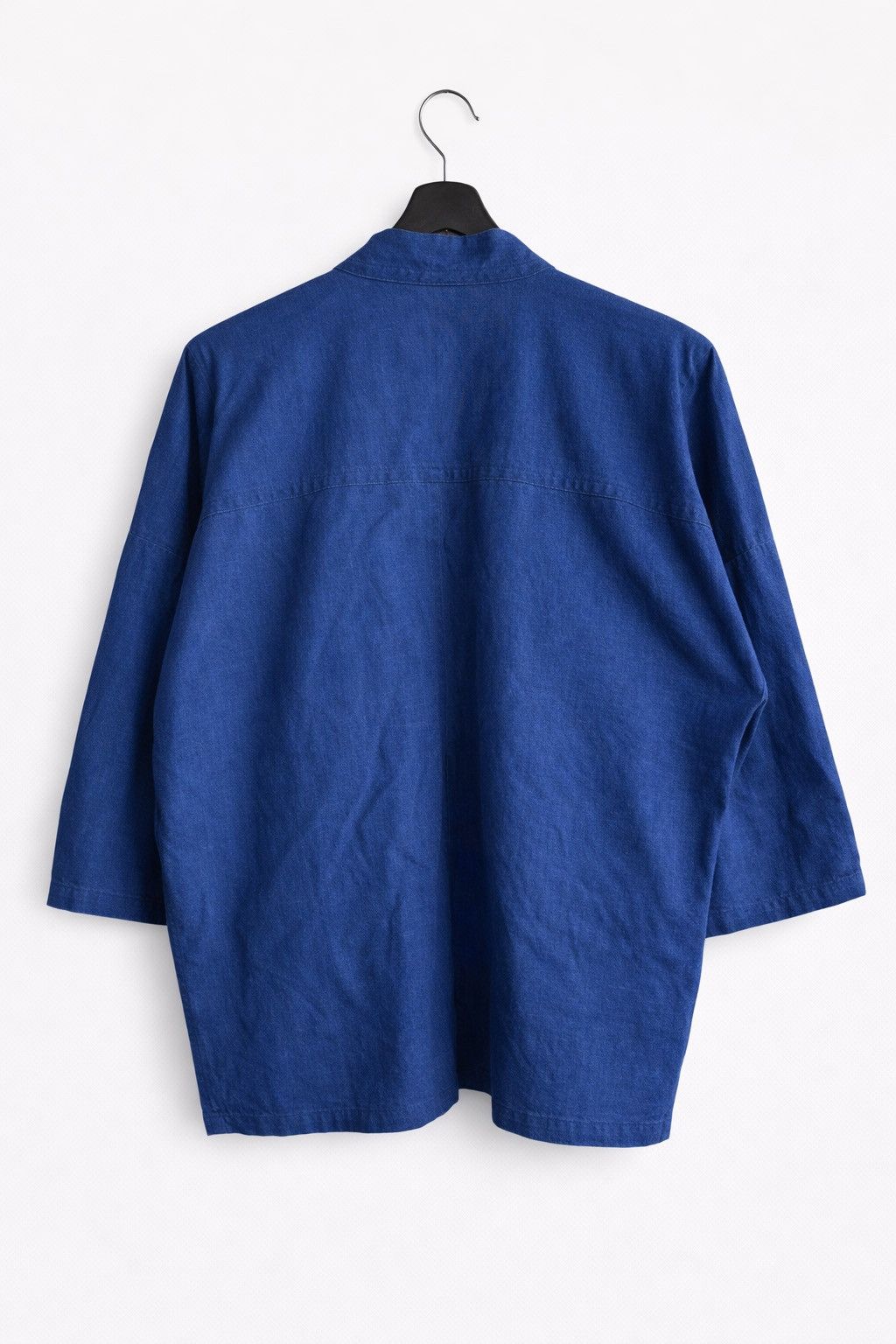 Japanese Brand Vintage HEMP Indigo Blue Kimono Jacket Style Outerwear Size US M / EU 48-50 / 2 - 2 Thumbnail