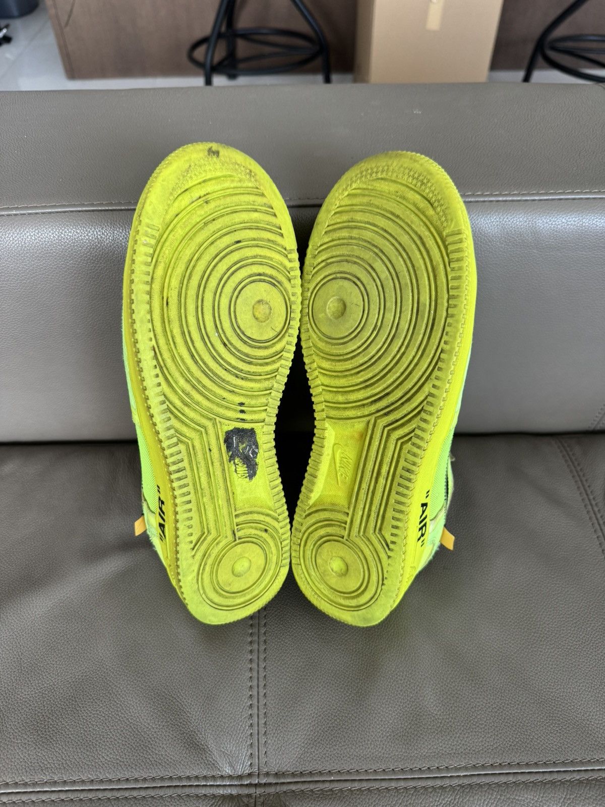 Nike × Off-White Nike X Off white AF1 Volt Size US 9.5 / EU 42-43 - 5 Thumbnail