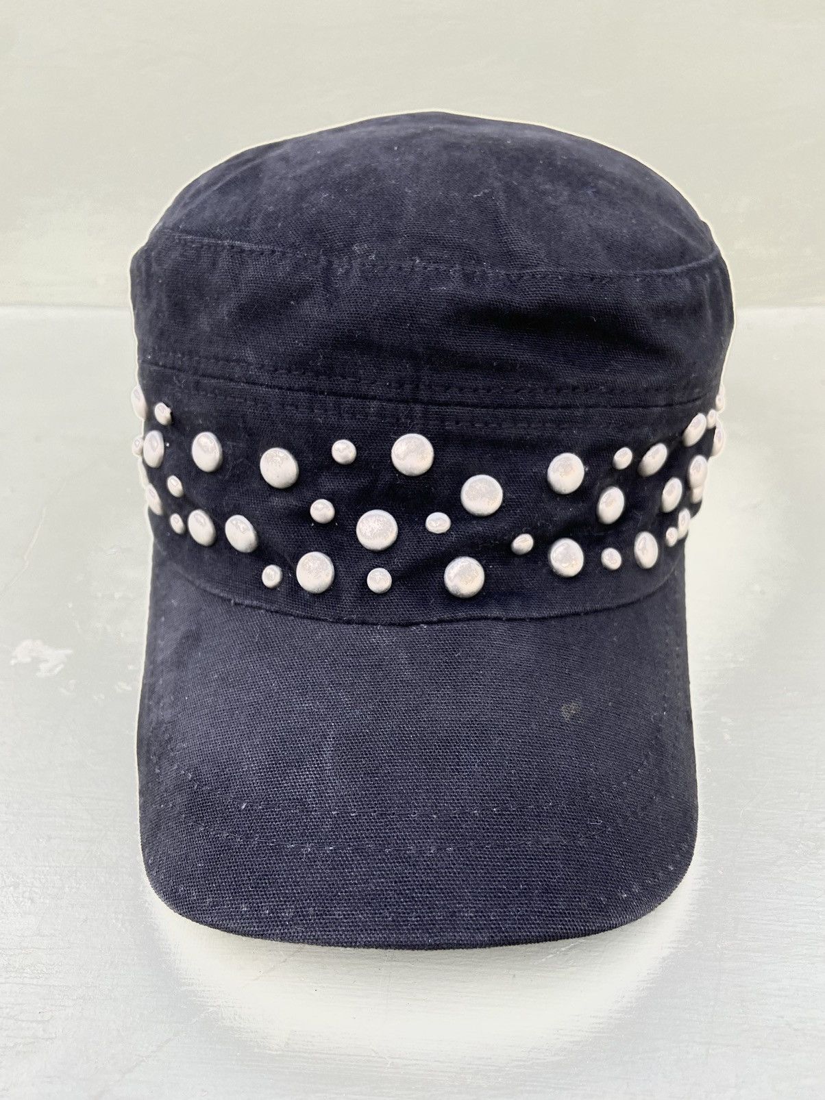If Six Was Nine × Japanese Brand × Le Grande Bleu (L.G.B.) 2000s punk studded pearl ifsixwasnine patrol hat Size ONE SIZE - 2 Thumbnail