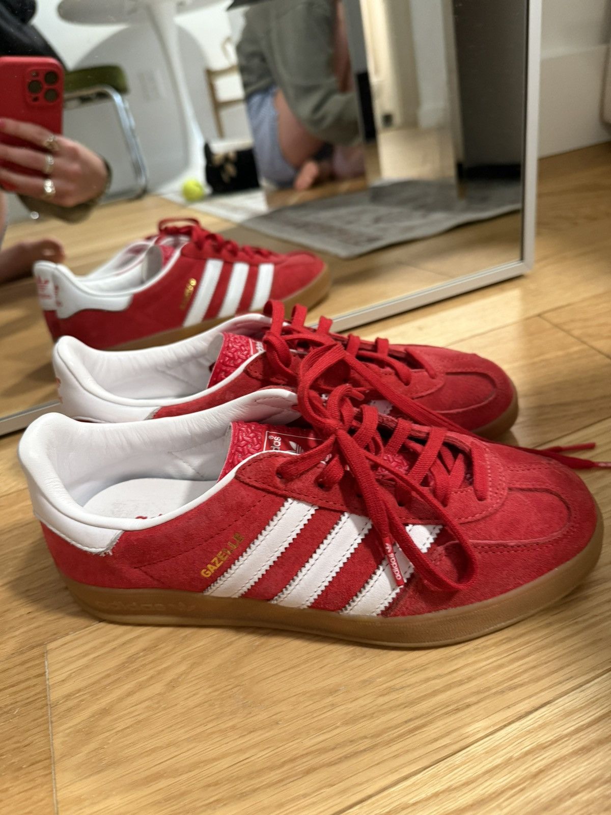 Adidas Adidas Gazelle Cherry Red Size US 7 / IT 37 - 3 Thumbnail