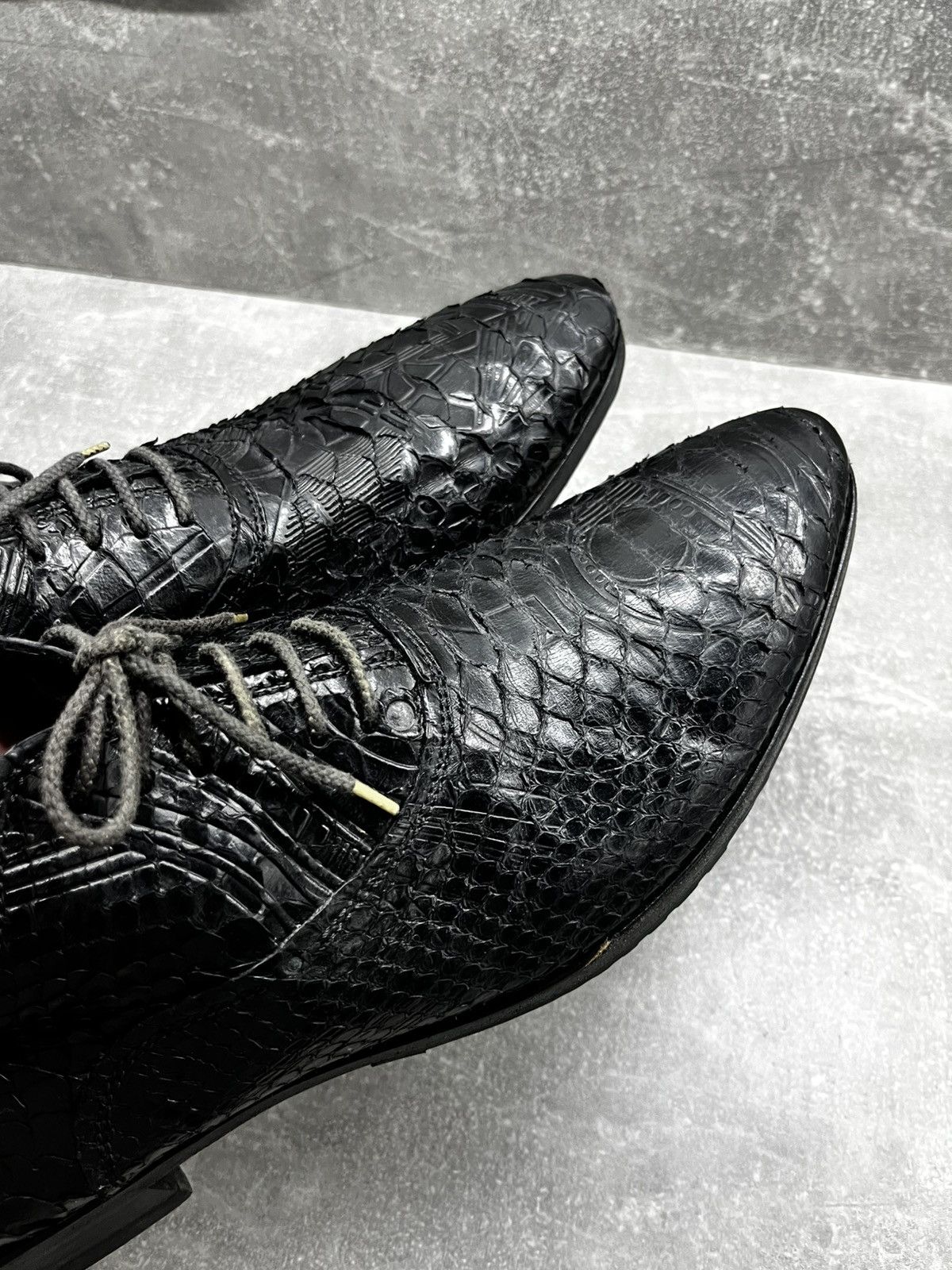 Barracuda Barracuda avant garde python learher bottega veneta style Size US 10.5 / EU 43-44 - 16 Thumbnail
