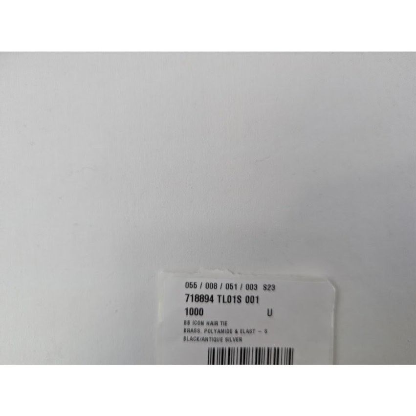 Balenciaga o1rshd1 Q:2 / Size: OS / BB Icon Hair Tie in Black Size ONE SIZE - 12 Thumbnail