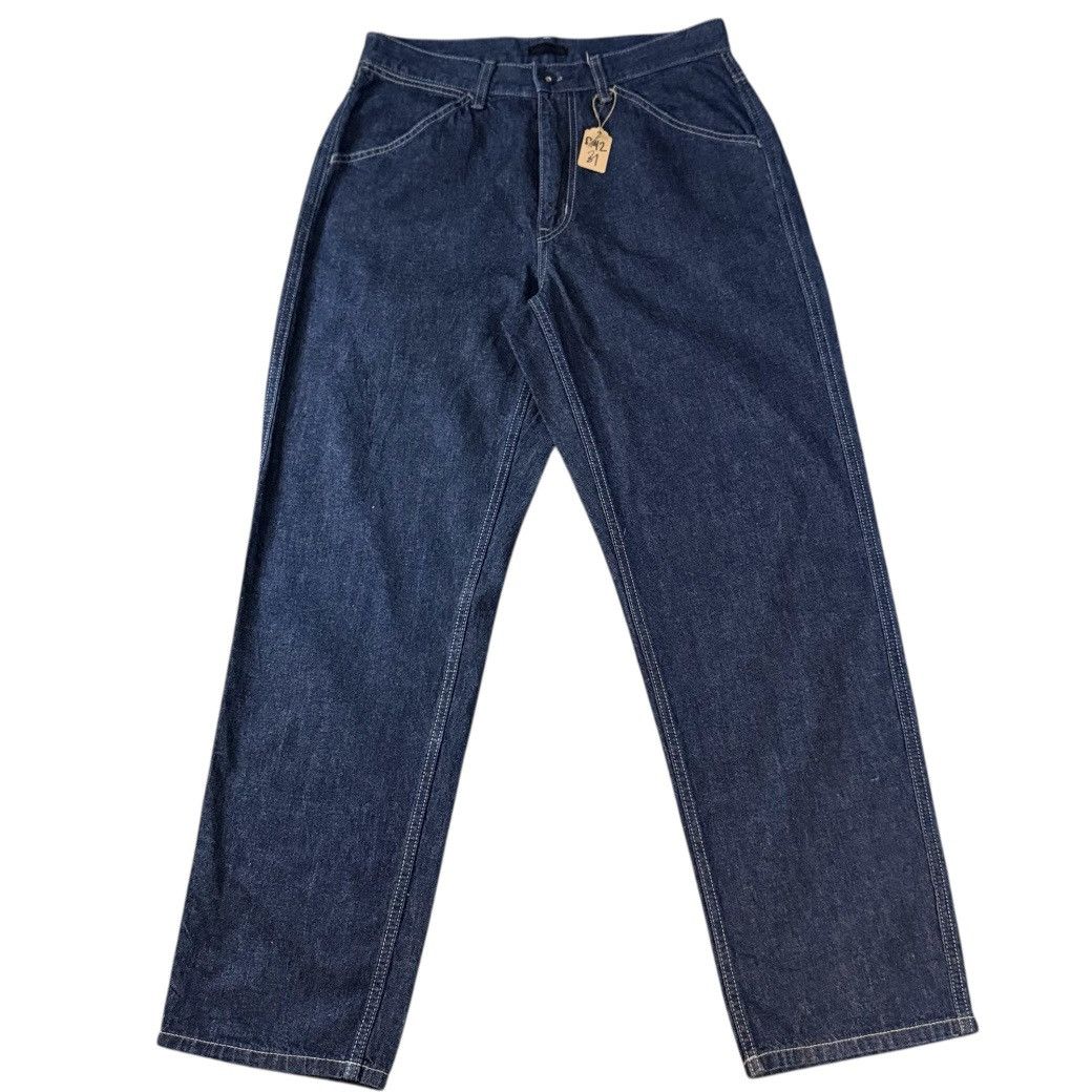 Undercover × Uniqlo 🔥🇯🇵 Japanese Baggy Raw Denim Uniqlo Indigo Jeans Y2K Style Size US 31 - 1 Thumbnail