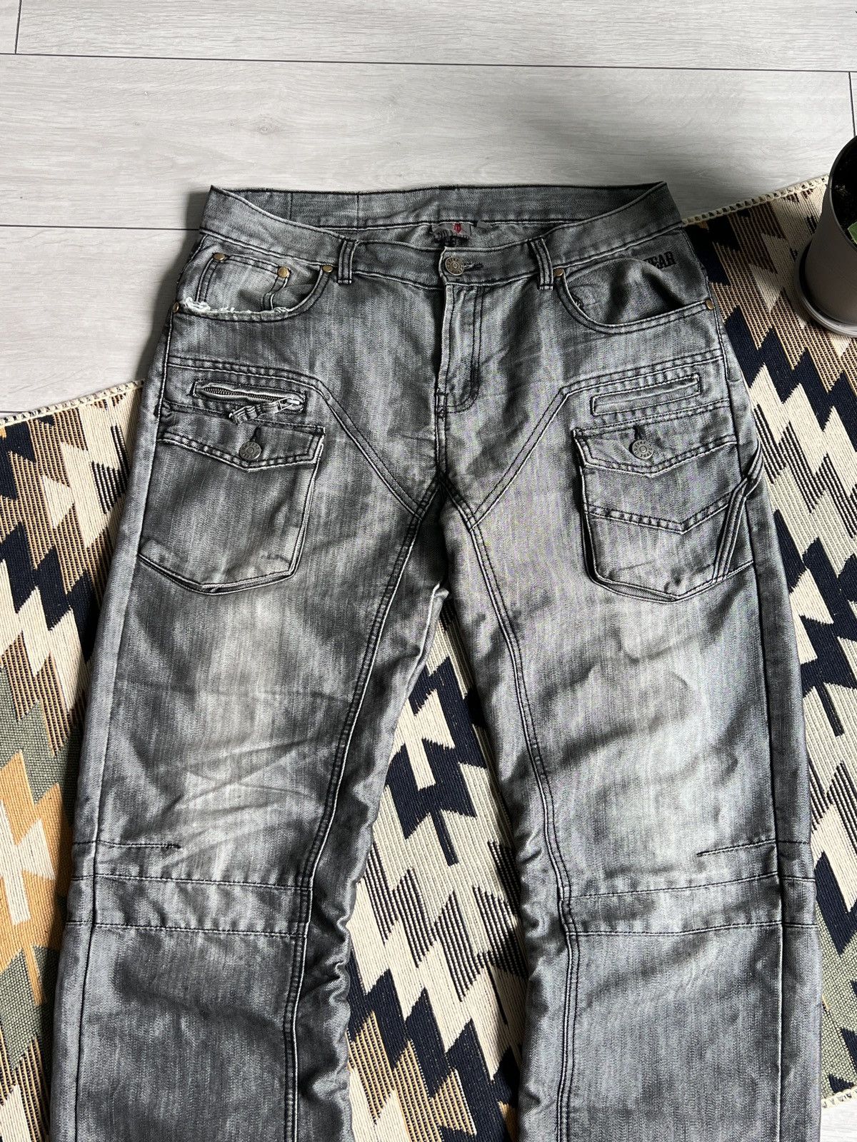 No Fear Vintage No Fear Baggy Y2K Denim Pants Size US 34 / EU 50 - 10 Thumbnail