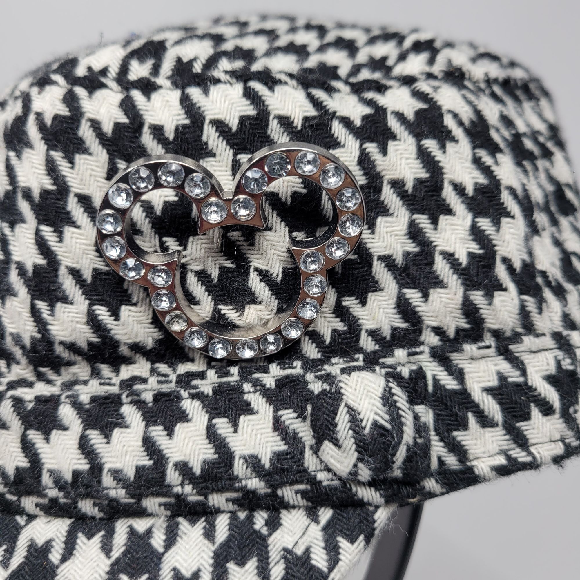 Disney Disney Parks Authentic Black White Houndstooth Newsboy Cap R Size ONE SIZE - 2 Thumbnail