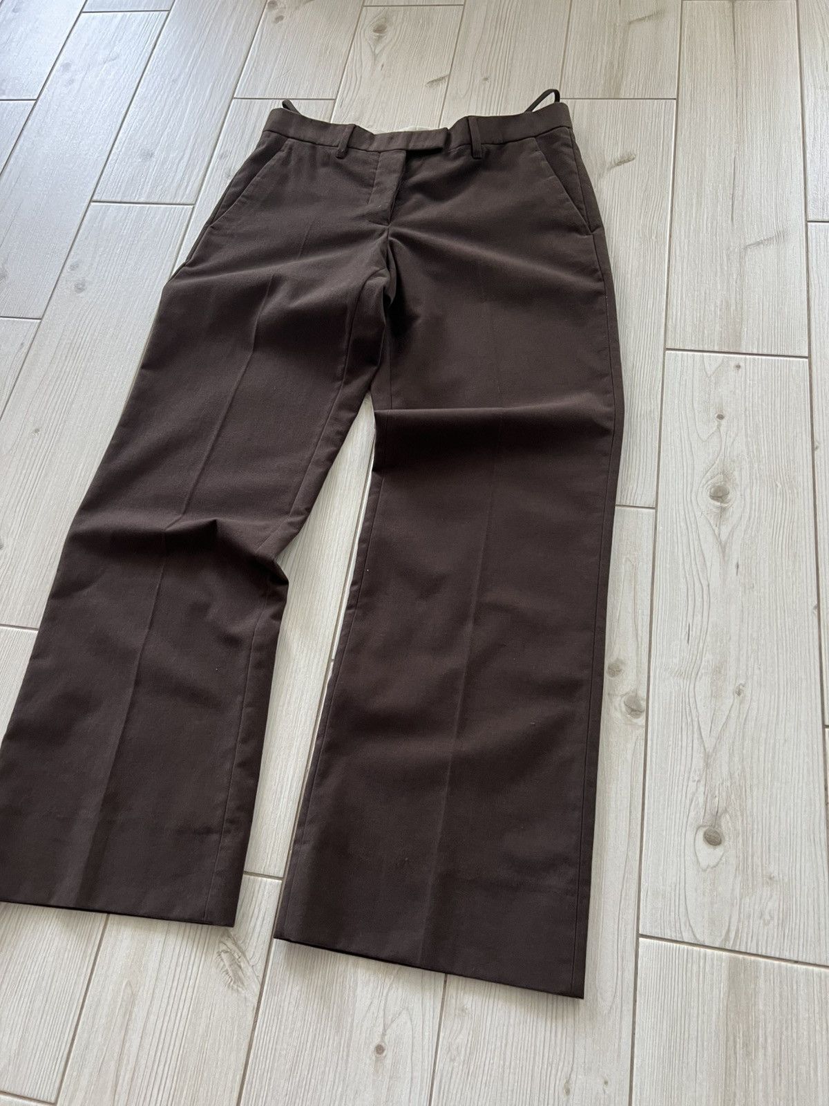 Helmut Lang Helmut Lang Archive Straight Brown Pants Designer Vintage Size US 28 / EU 44 - 8 Thumbnail