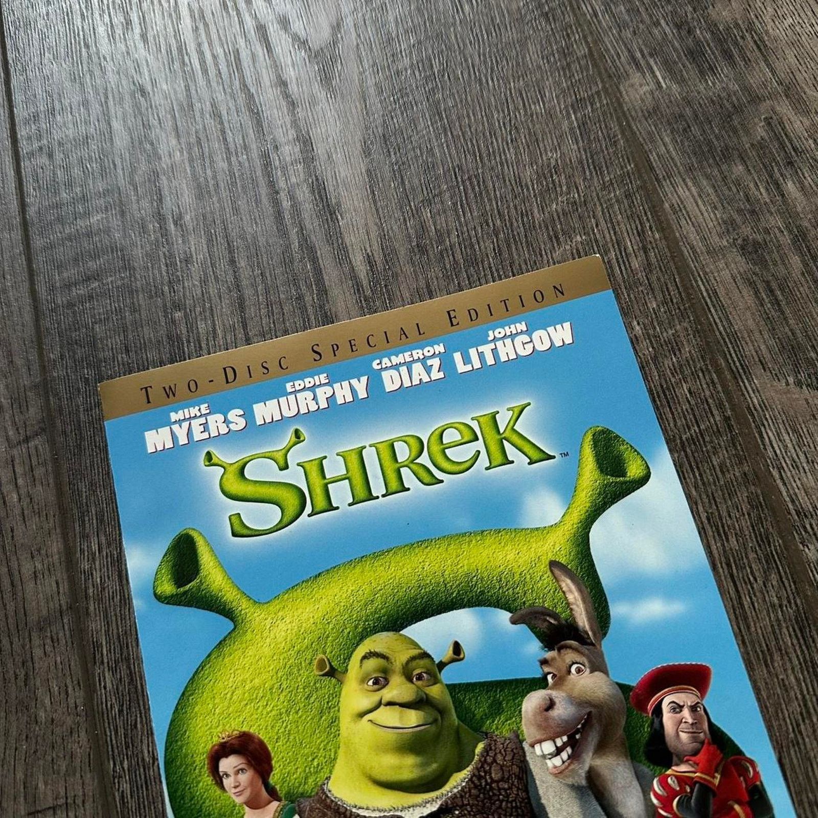 Vintage Rare Vintage 2001 SHREK Dreamworks Movie Promo DVD Poster Size ONE SIZE - 2 Thumbnail