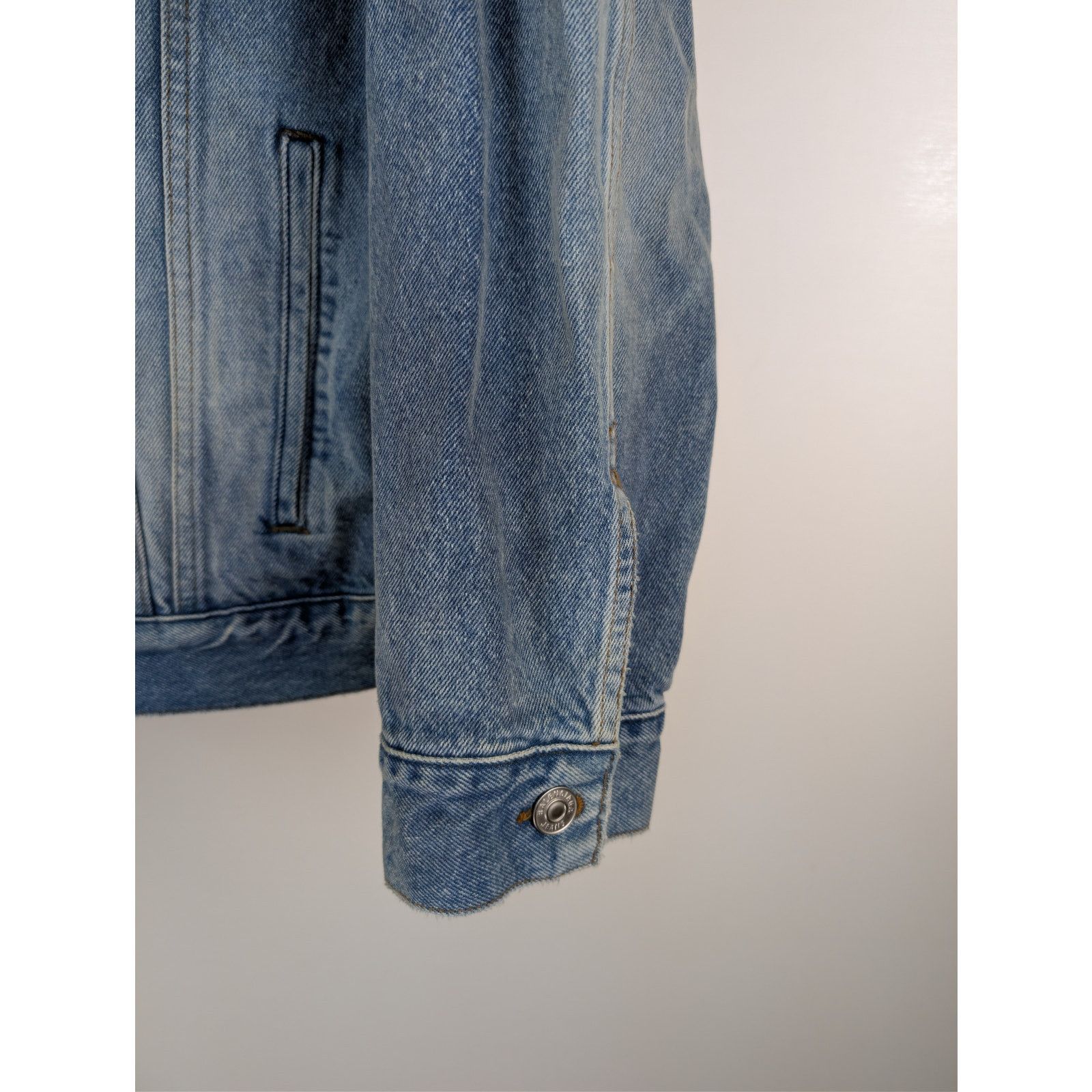 Balenciaga o1rshd1 Japanese Indigo Denim Large Fit Jacket Electric Blue Size US S / EU 44-46 / 1 - 6 Thumbnail